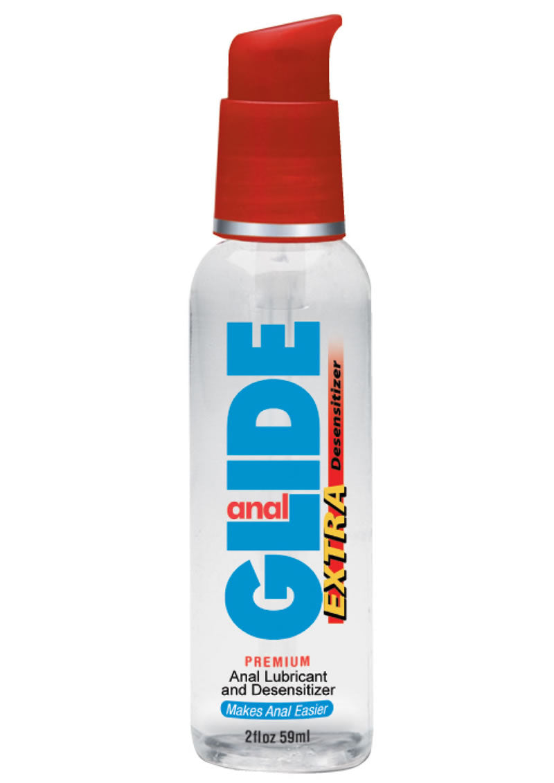 Body Action Anal Glide Desensitizing Water-Based Lubricant - 2oz Anal Numbing Gel for Pain-Free Play & Comfortable Intimacy - Perfect for Anal Sex, Prostate Massage & Personal Exploration