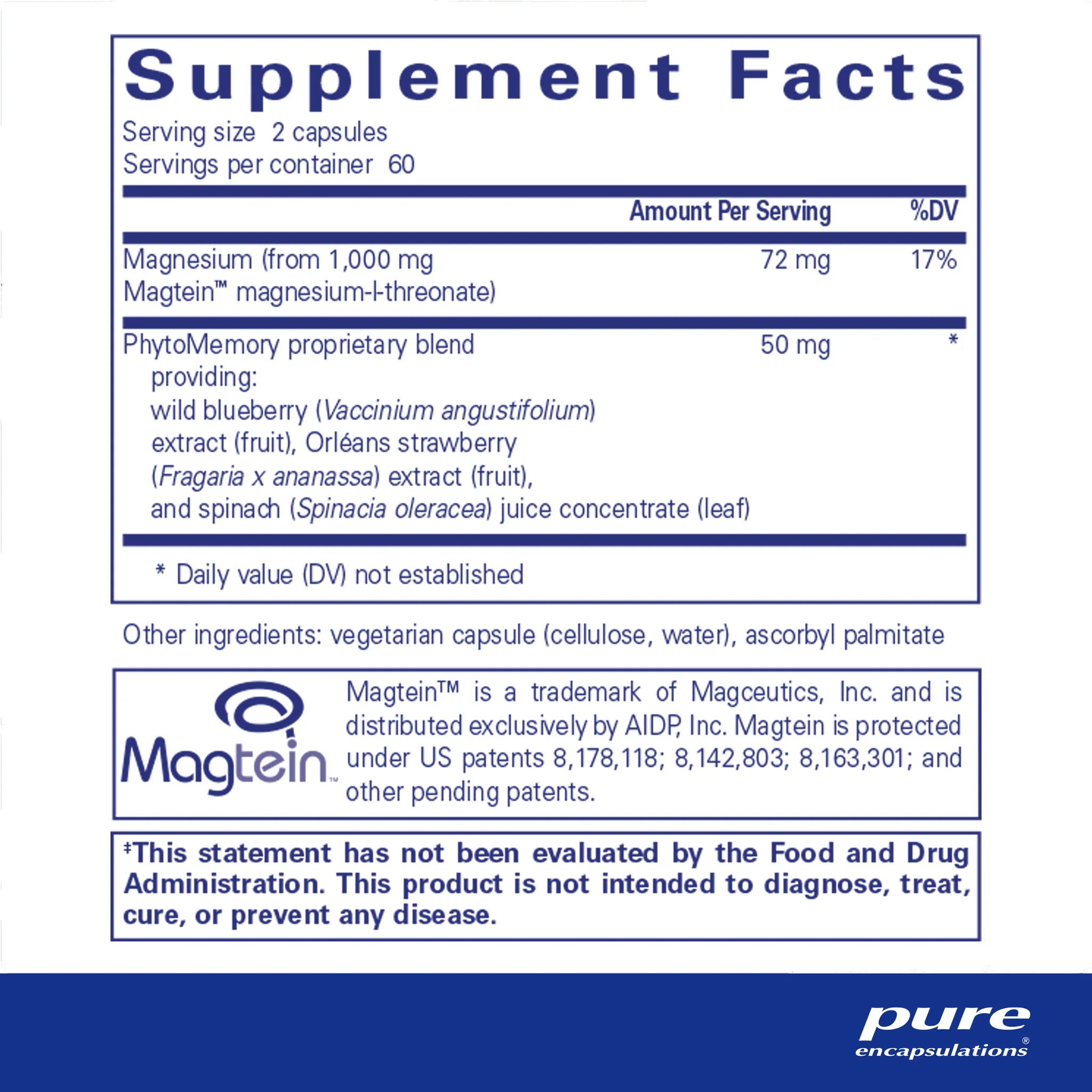 Cognimag 120 Capsules - Premium Brain Health Supplement for Memory & Focus - Supports Cognitive Function & Mental Clarity - Ideal for Students, Professionals & Seniors