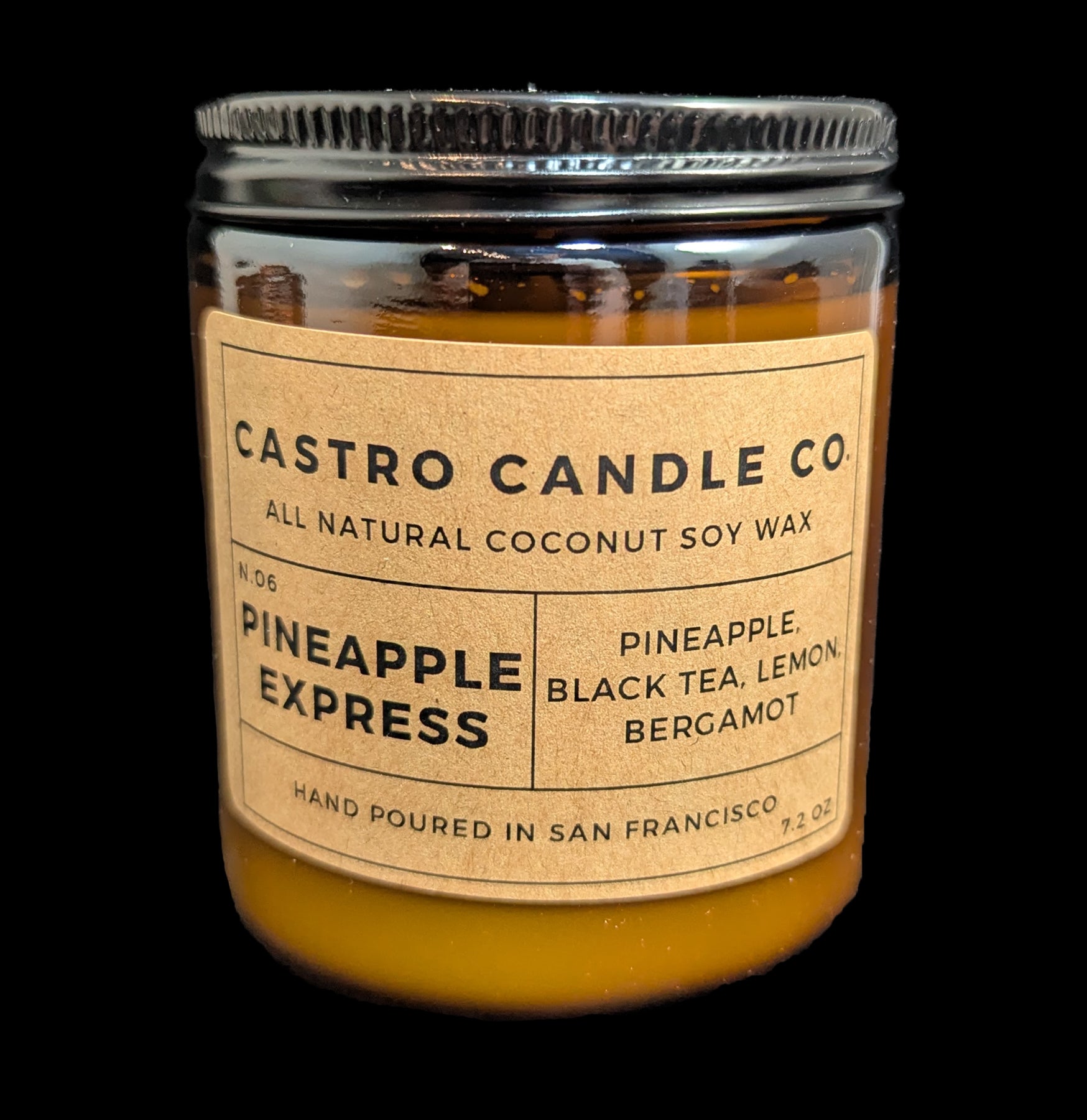 Pineapple Express Scented Coconut Wax Candle - Eco-Friendly, Long-Lasting Aromatherapy for Home Relaxation & Meditation