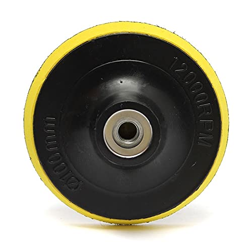 2-Pack 100mm Angle Grinder Polishing Wheel - Black & Yellow Sanding Disc for Metal, Wood & Stone - Perfect for DIY Projects, Auto Detailing & Surface Refinishing