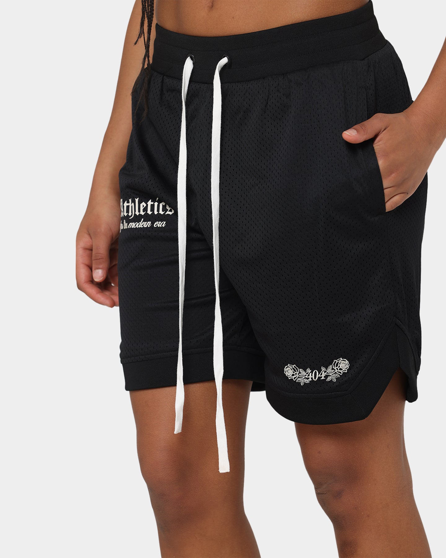 Premium Basketball Shorts for Men - 404 Athletics Black - Comfortable & Breathable for Sports, Workouts, and Casual Wear