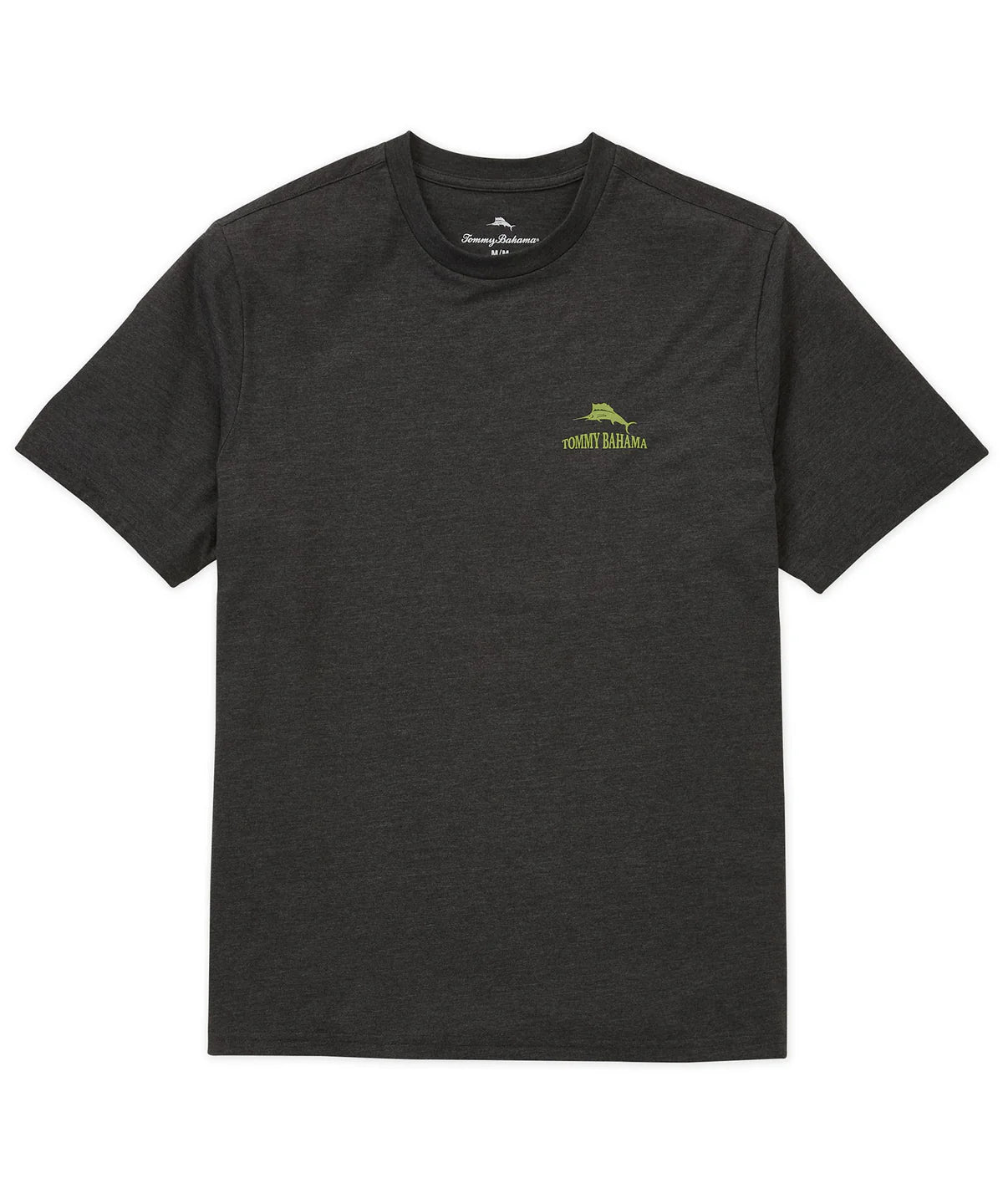 Tommy Bahama Men's Big & Tall Large Bills Only Cotton T-Shirt - Coal Heather | Comfortable Casual Wear for Summer & Beach Outings
