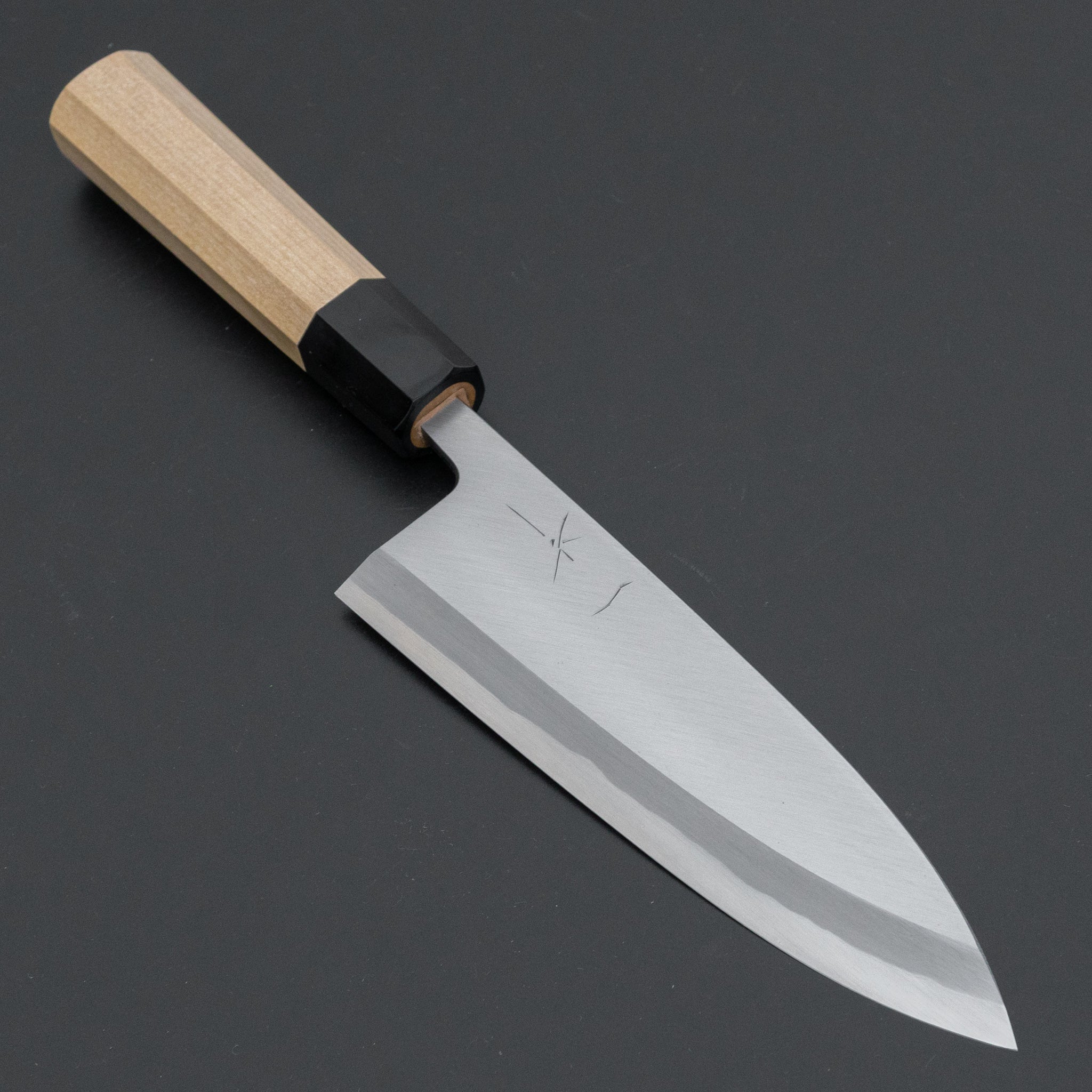 Hitohira Togashi White #2 Japanese Deba Knife 165mm - Professional Chef Knife with Ho Wood Handle & Saya Sheath - Perfect for Sushi, Fish Filleting & Japanese Cuisine