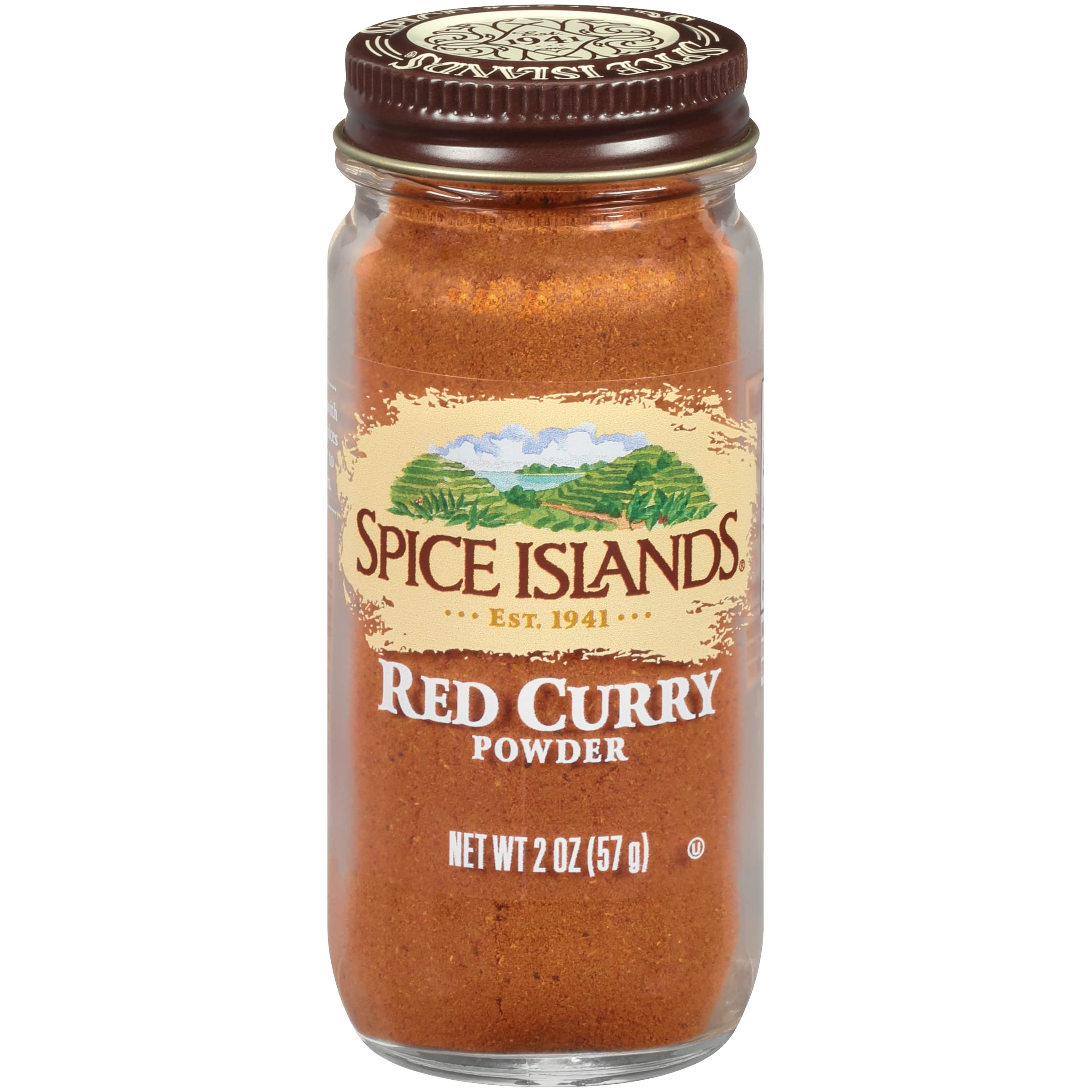 Spice Islands Red Curry Powder, 2 Ounce (56g) - Authentic Thai Seasoning for Cooking, Stir Fry, Soups & Marinades | Gluten-Free & Non-GMO | Perfect for Home Chefs & Asian Cuisine Lovers