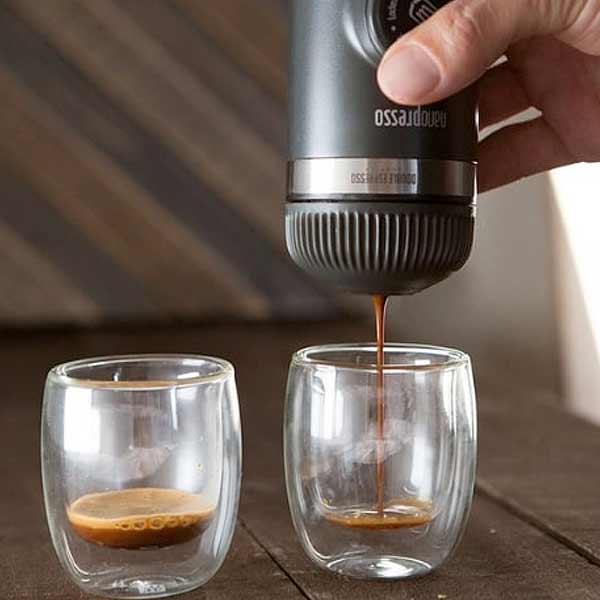Wacaco NanoPresso Portable Espresso Maker - Handheld Manual Coffee Machine for Travel, Camping & Office - Compact & Lightweight Espresso Maker for Coffee Lovers