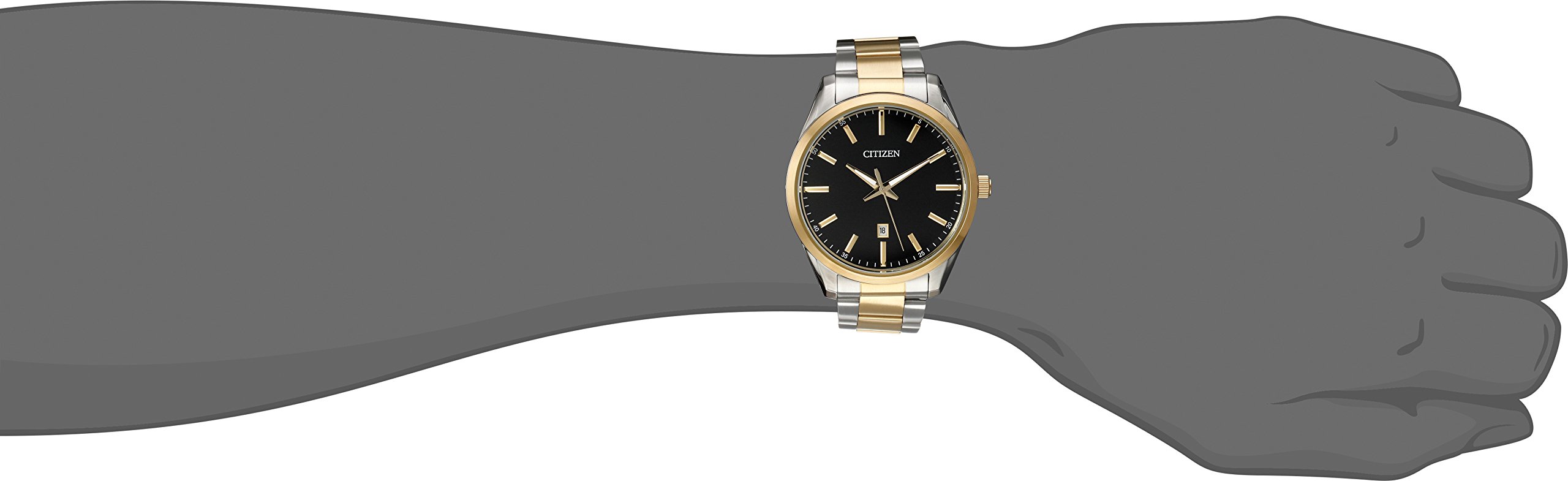 Citizen Quartz Men's Watch - Stainless Steel Classic Analog Wristwatch with Date Display | Perfect for Business, Formal Events & Everyday Wear