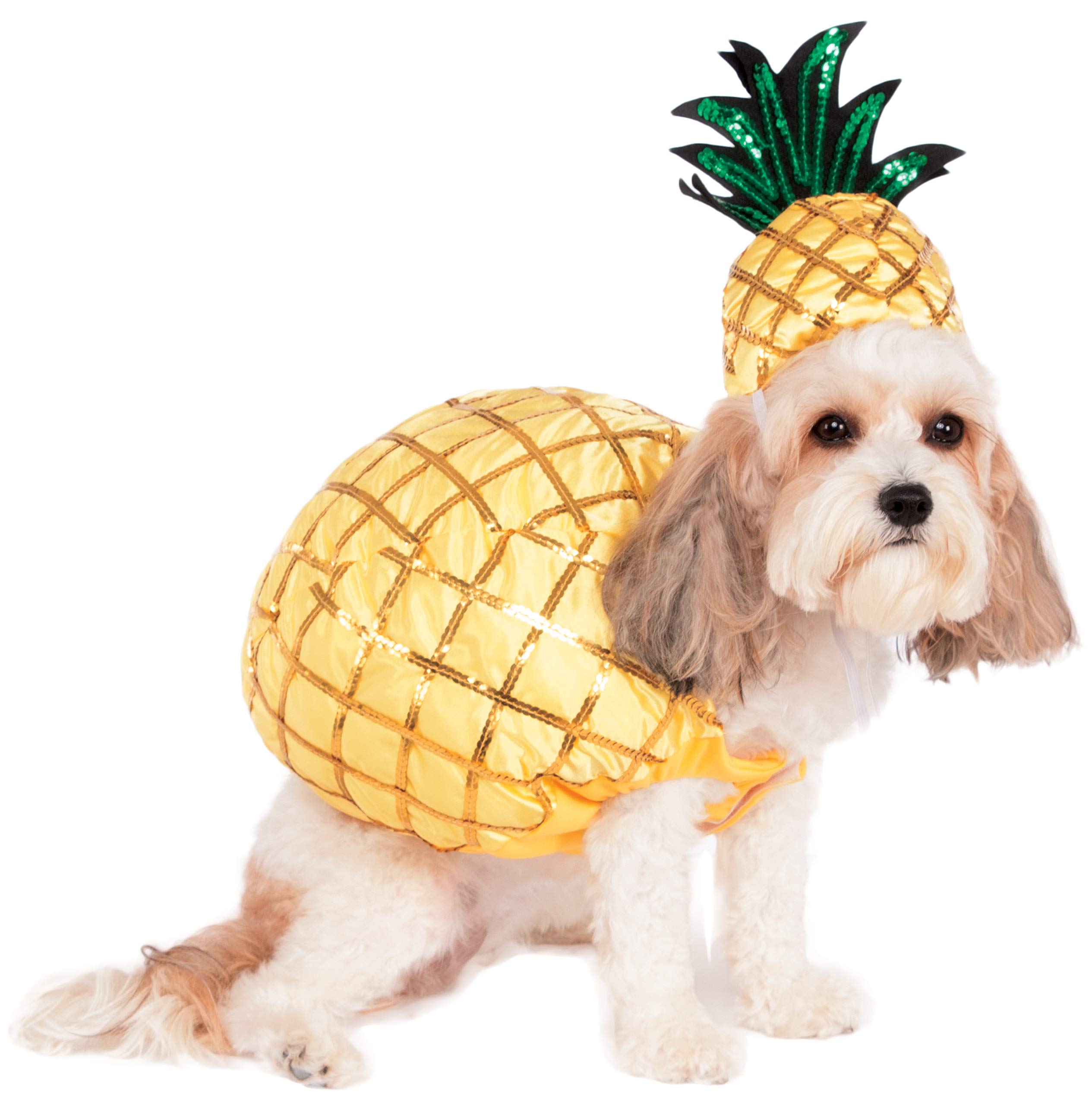 Rubie's Pineapple Pet Costume for Small Dogs & Cats - Fun Tropical Halloween & Party Outfit for Pets