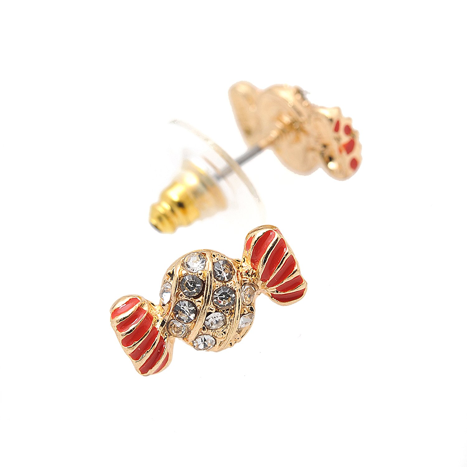 Sparkling Crystal Candy Wrapped Earrings - Fun & Stylish Jewelry for Women, Girls - Perfect for Parties, Gifts & Everyday Wear