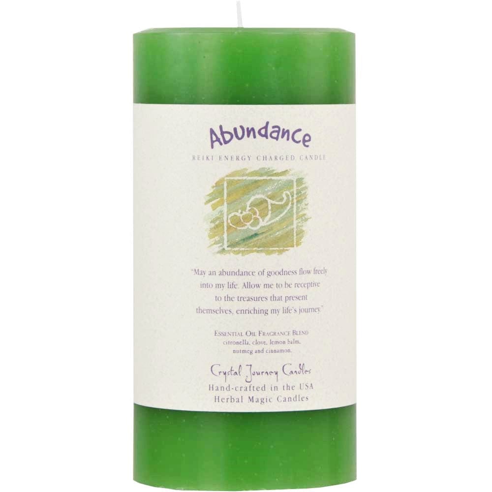 Abundance Intention Candles - Manifestation & Positive Energy Scented Soy Wax Candles for Meditation, Yoga, Home Decor & Spiritual Gifts