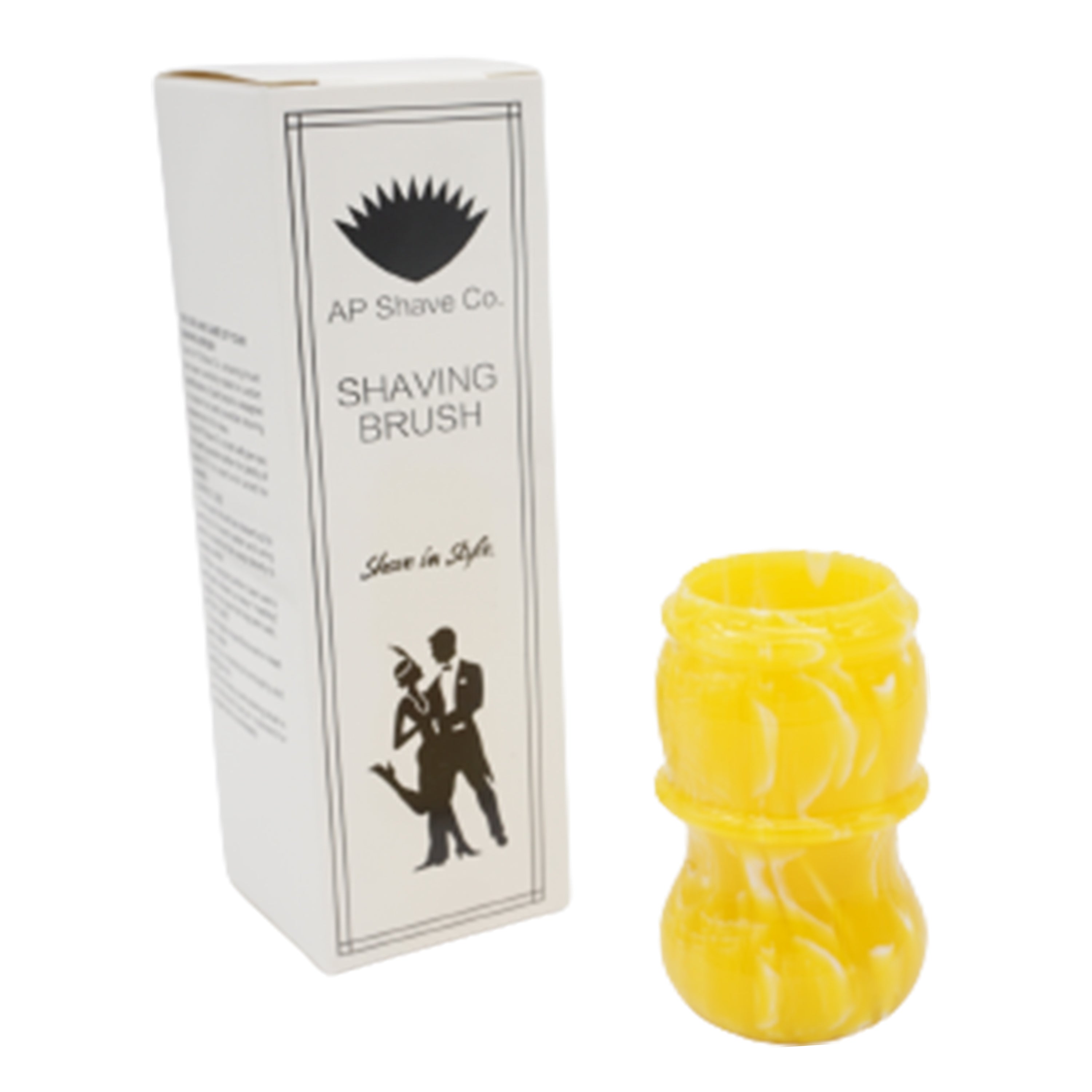 Premium Handmade Lemon Drop Shaving Brush Handle - Fits 24mm & 26mm Knots - Perfect for Wet Shaving & Grooming Gifts
