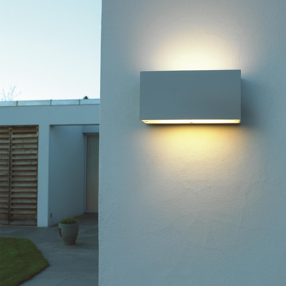 Asker Small Light Up/Down E27 LED Bulb - Graphite Finish - Perfect for Bedroom, Living Room & Office Lighting