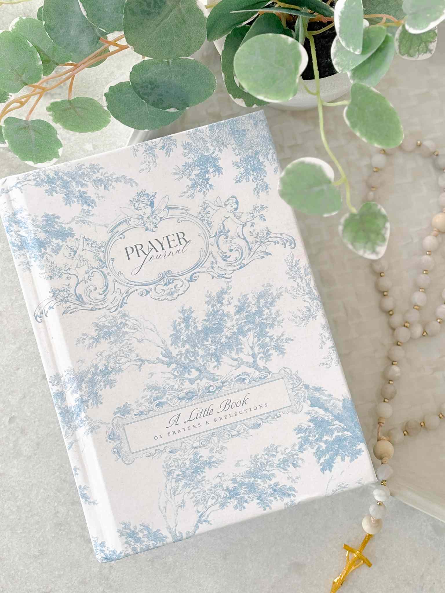 French Toile Prayer Journal - Inspirational Christian Notebook for Bible Study, Devotional Writing & Gift Giving - Perfect for Church, Quiet Time & Personal Reflection