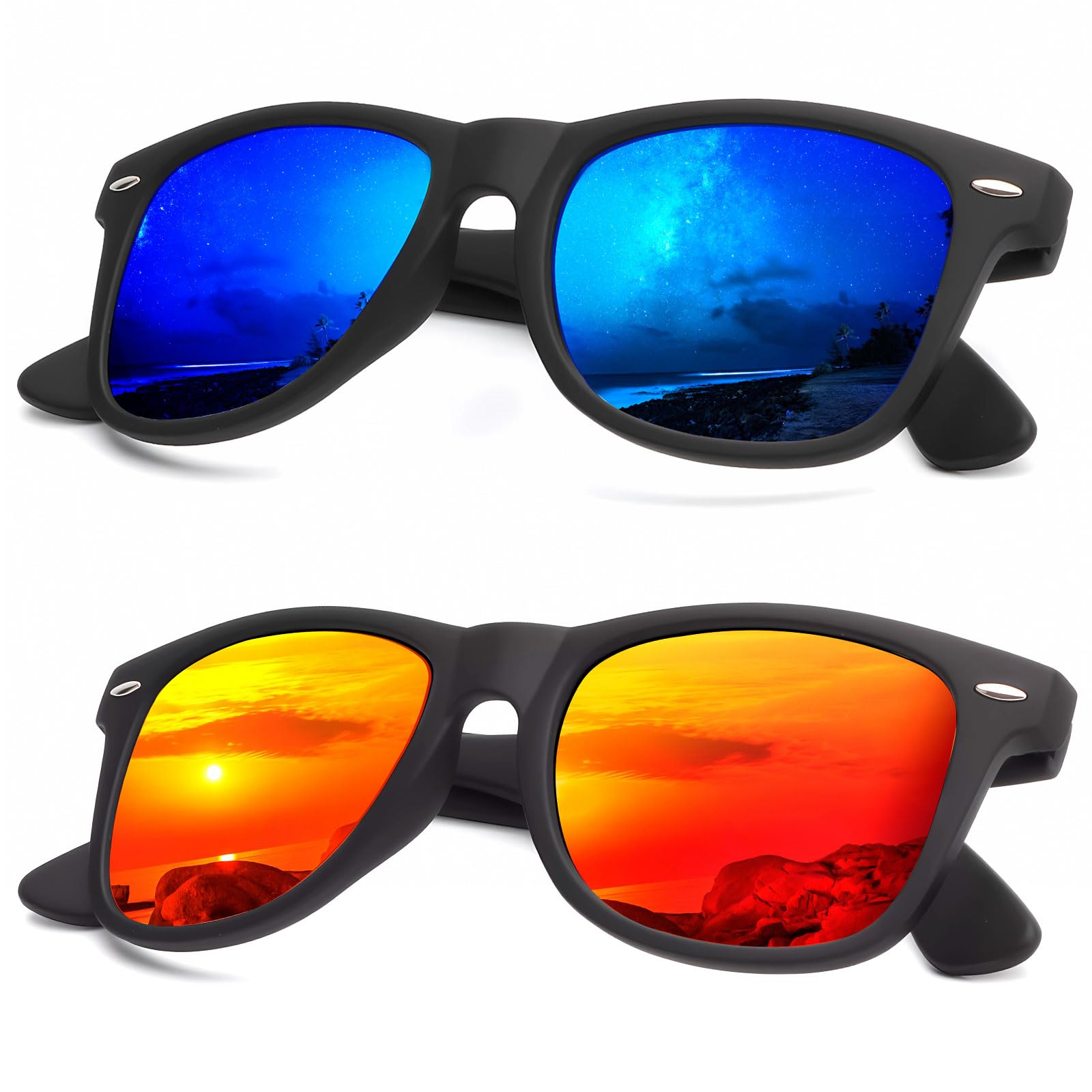 Polarized Sunglasses for Men & Women - UV Protection Unisex Driving Shades - Perfect for Outdoor Sports, Beach & Daily Wear