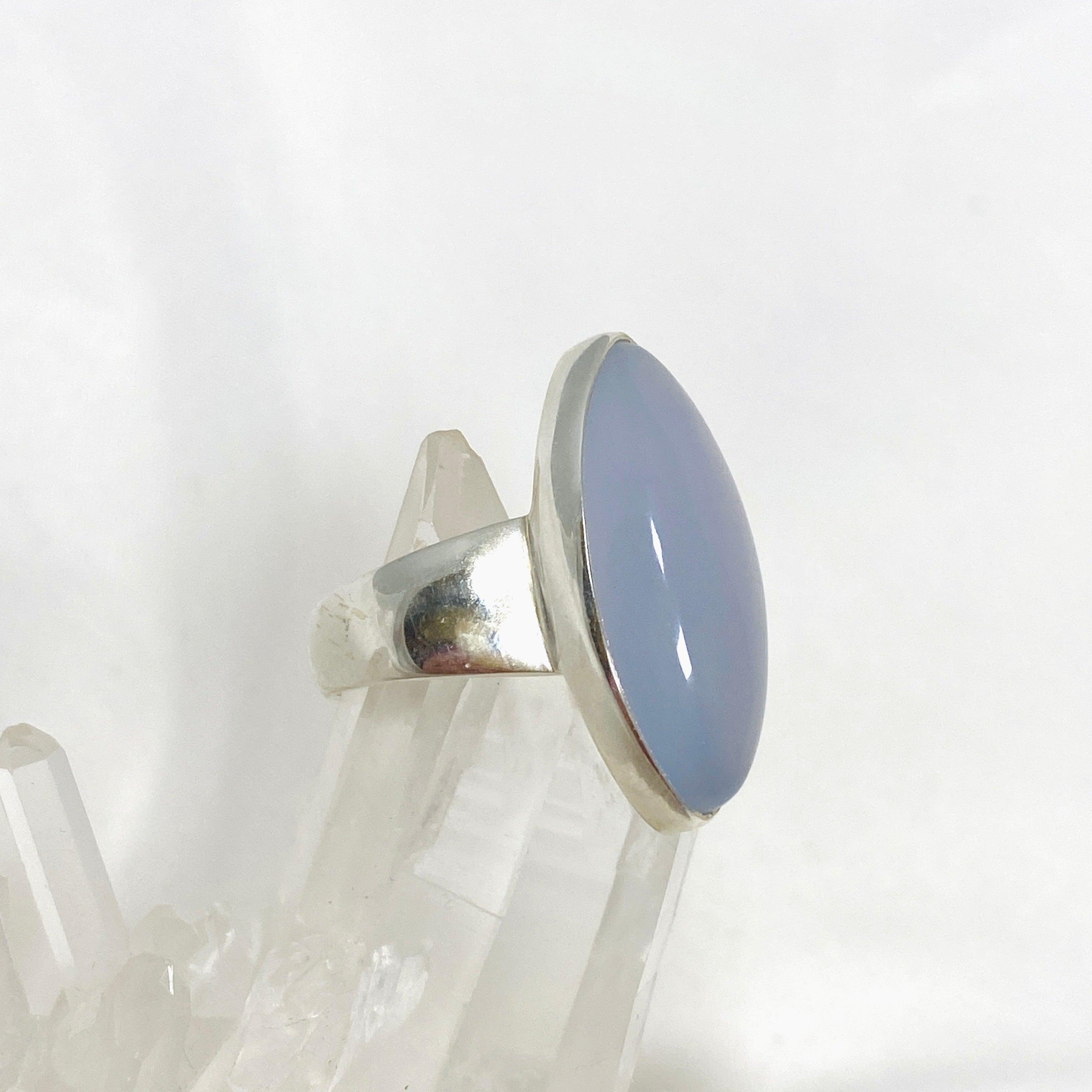 Blue Chalcedony Marquise Ring - Size 9 Silver Jewelry KRGJ3246 | Elegant Gift for Women, Wedding, Anniversary & Special Occasions