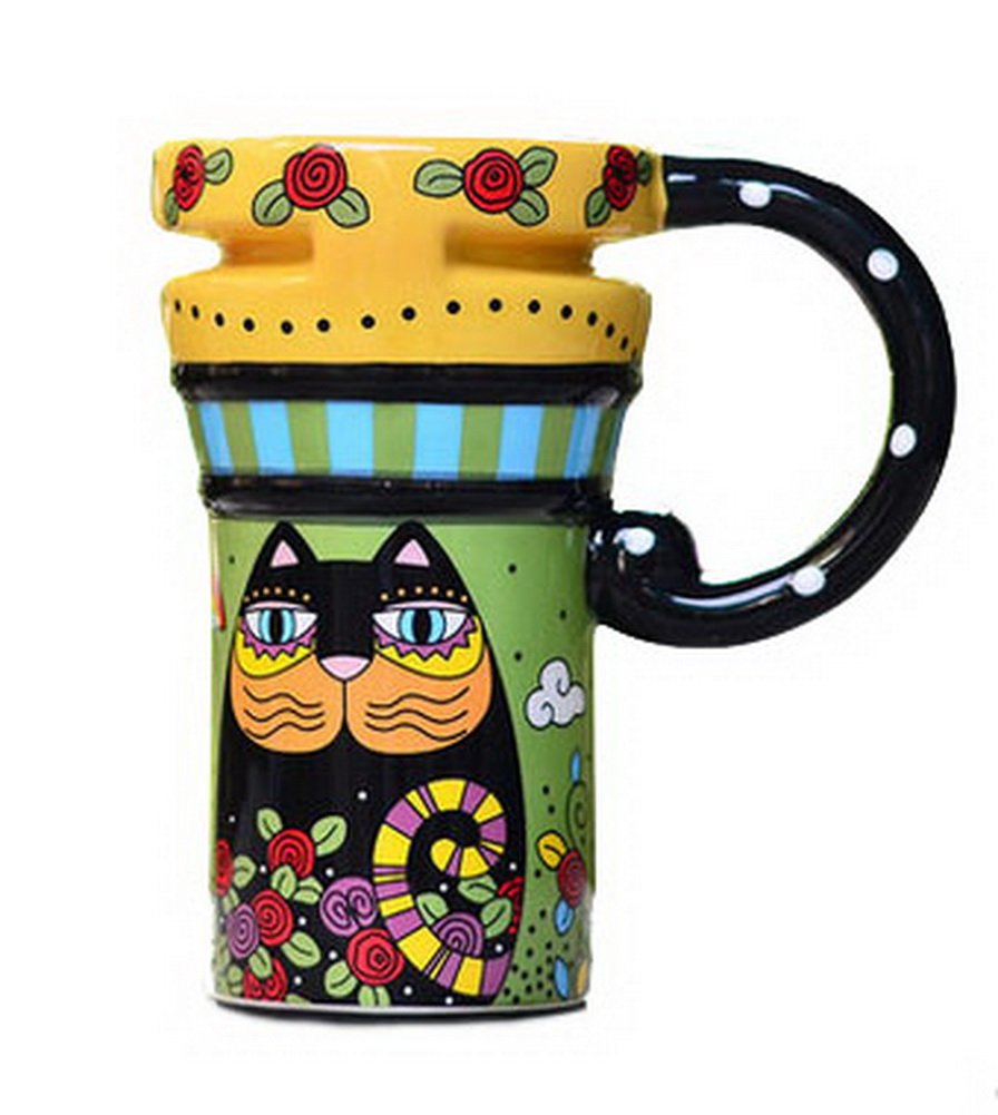 Funny Black Cat Coffee Mug for Tea & Coffee Lovers - Perfect for Gifts & Home Use