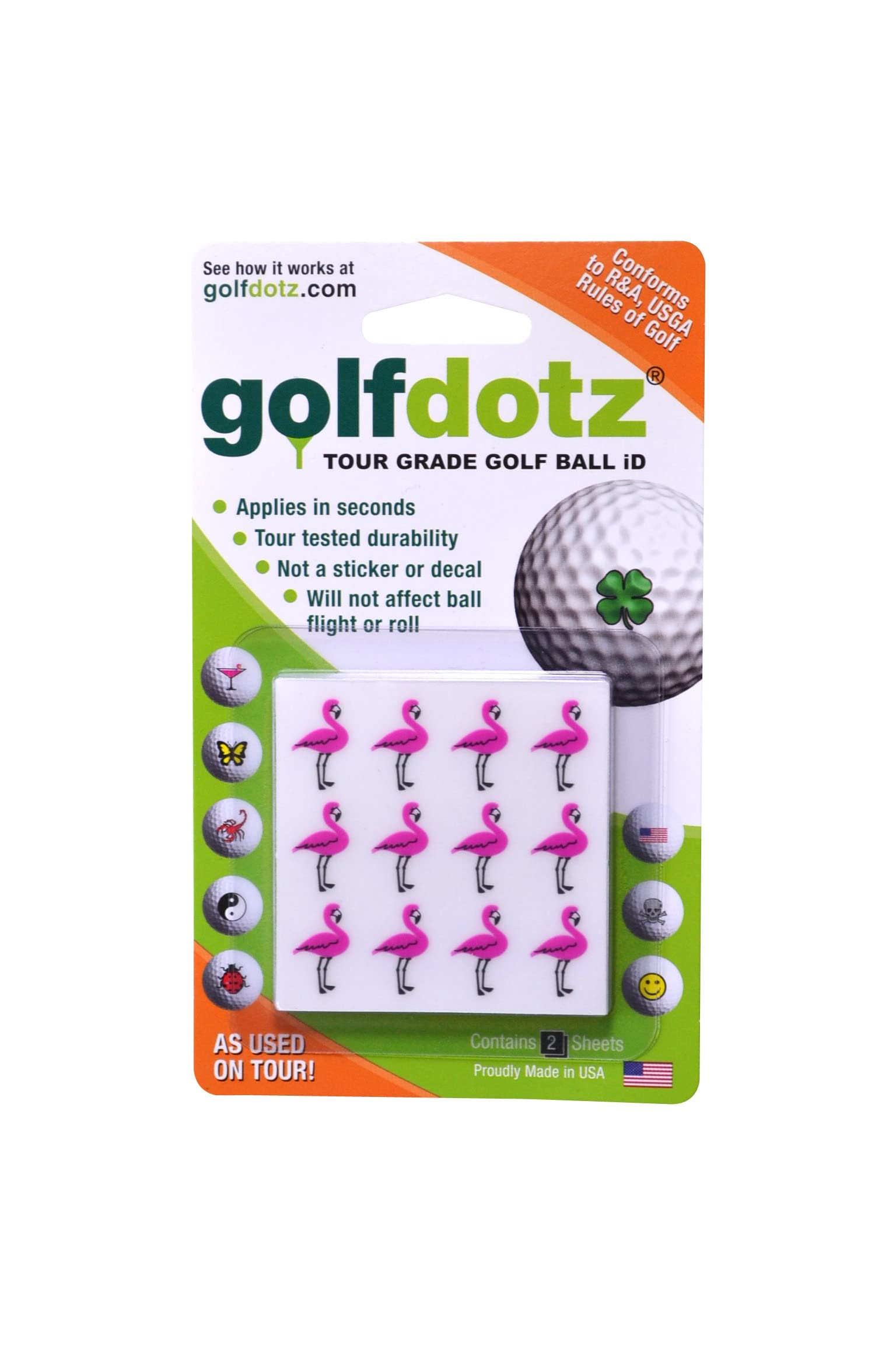 Golfdotz Tropical Collection Golf Ball Markers - Custom Golf Accessories (18-32 Count) for Golf Tournaments & Practice Sessions