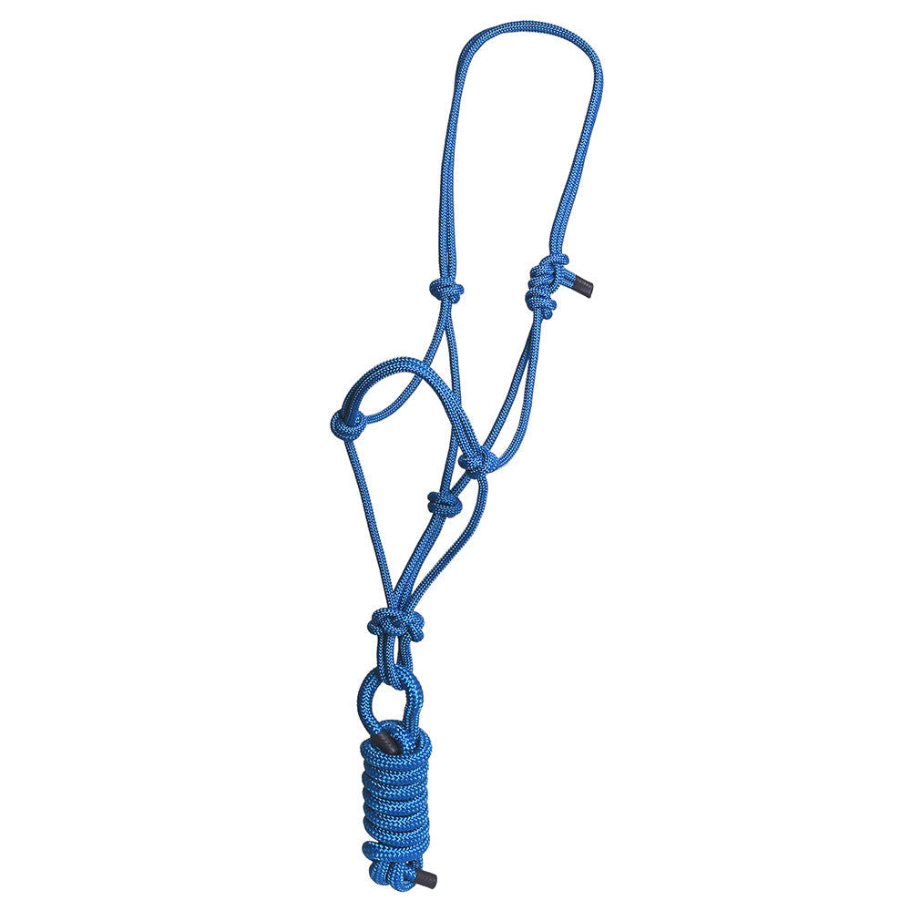 8 Ft Hilason Western Nylon Heavy Duty Horse Lead Rope Halter - Durable Multi-Colored Bridle for Training, Trail Riding & Ranch Work
