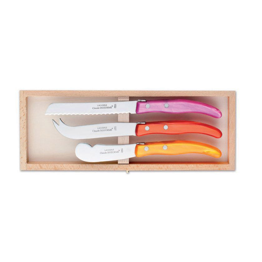 Premium Claude Dozorme 3-Piece Breakfast Set - Stainless Steel Knife, Fork & Spoon - Perfect for Home, Restaurant & Travel Dining Accessories