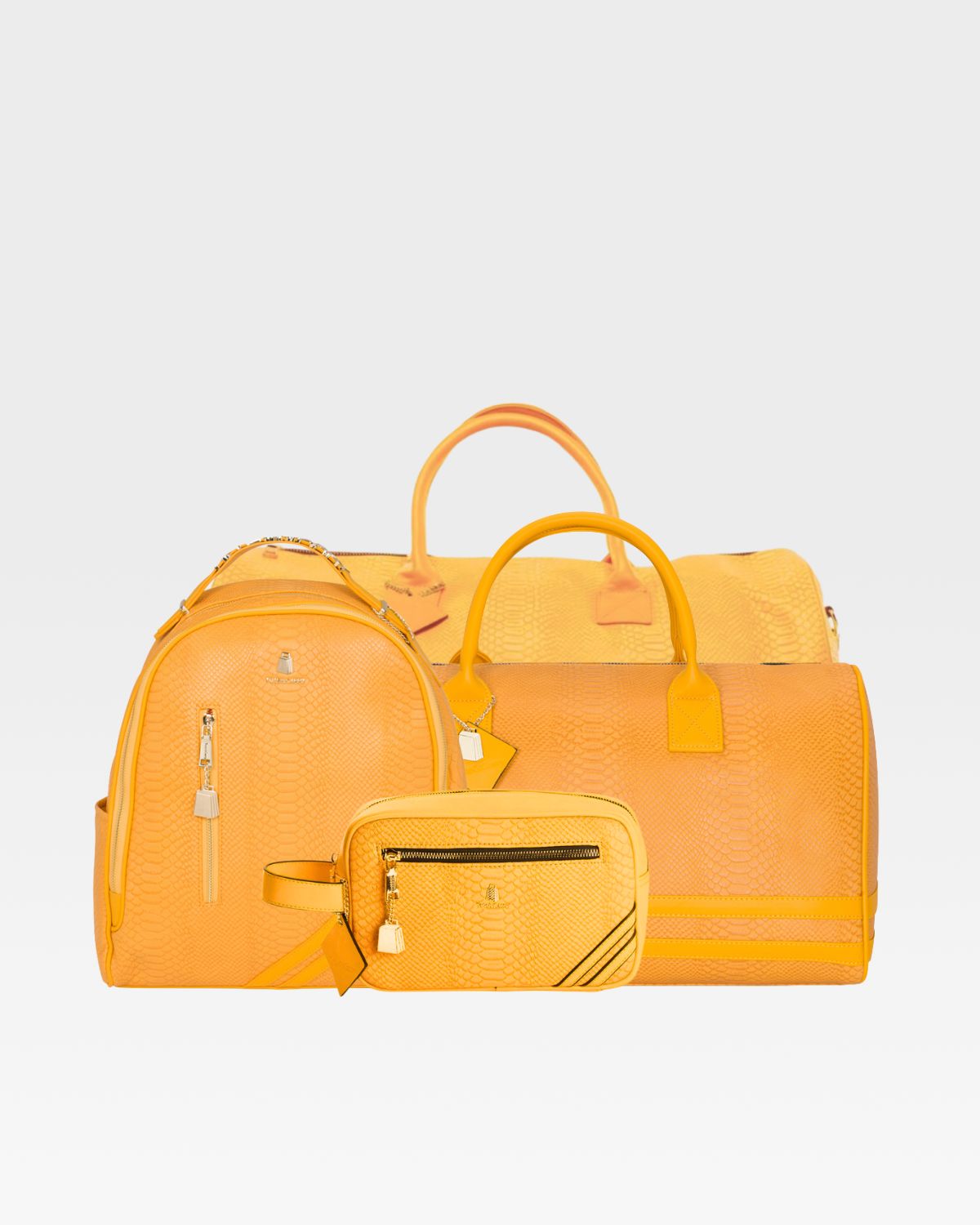 Apollo 1 BFF Travel Set in Mustard Yellow - Perfect Matching Luggage for Best Friends Trips & Vacations