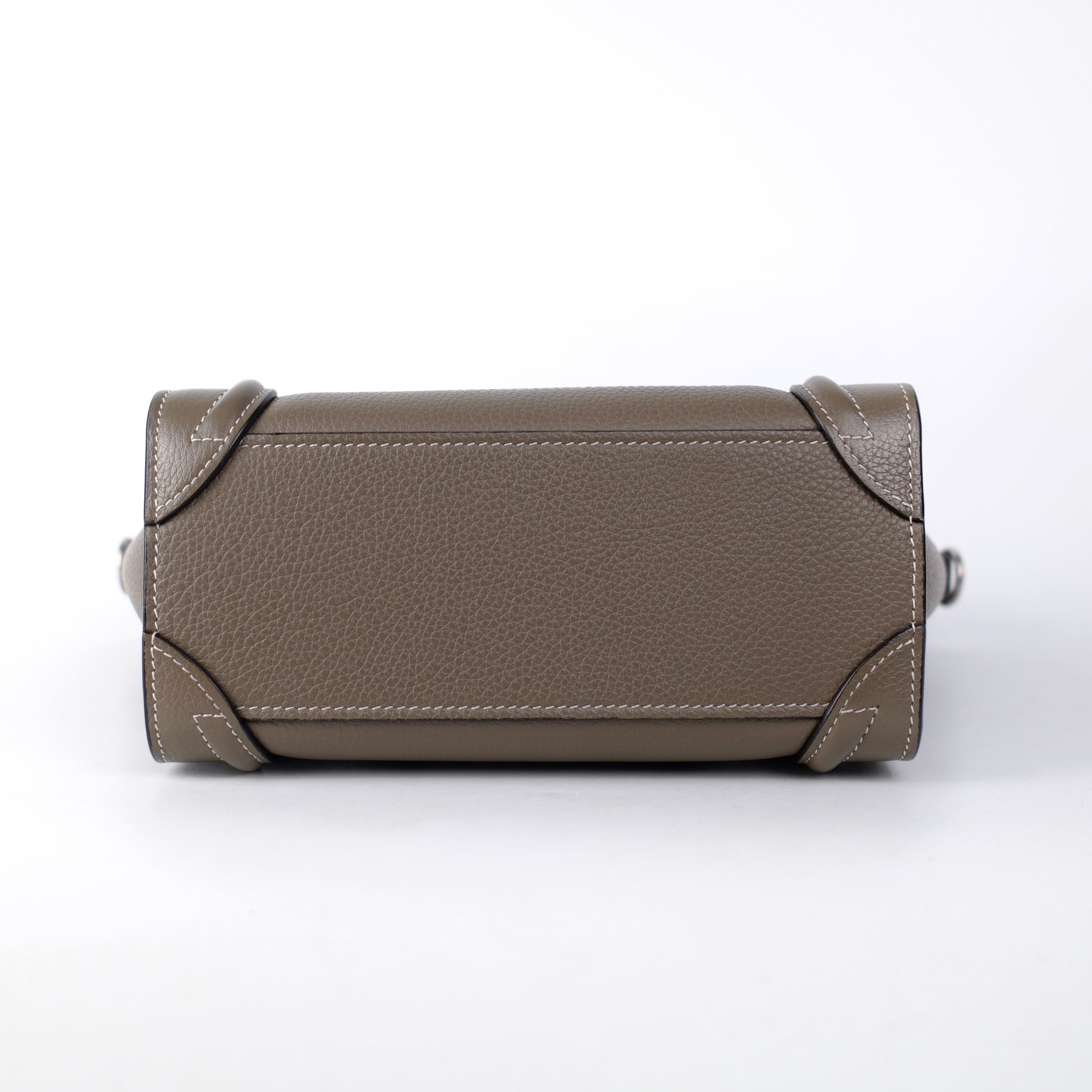 Celine Luggage Nano Bag in Taupe Calfskin Leather - Stylish & Durable Handbag for Women, Perfect for Work, Travel & Everyday Use