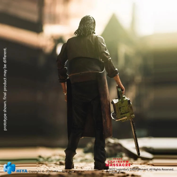 Hiya Toys Texas Chainsaw Massacre (2022) Leatherface 1/18 Scale Action Figure - Collectible Horror Movie Character Model for Display & Diorama Scenes