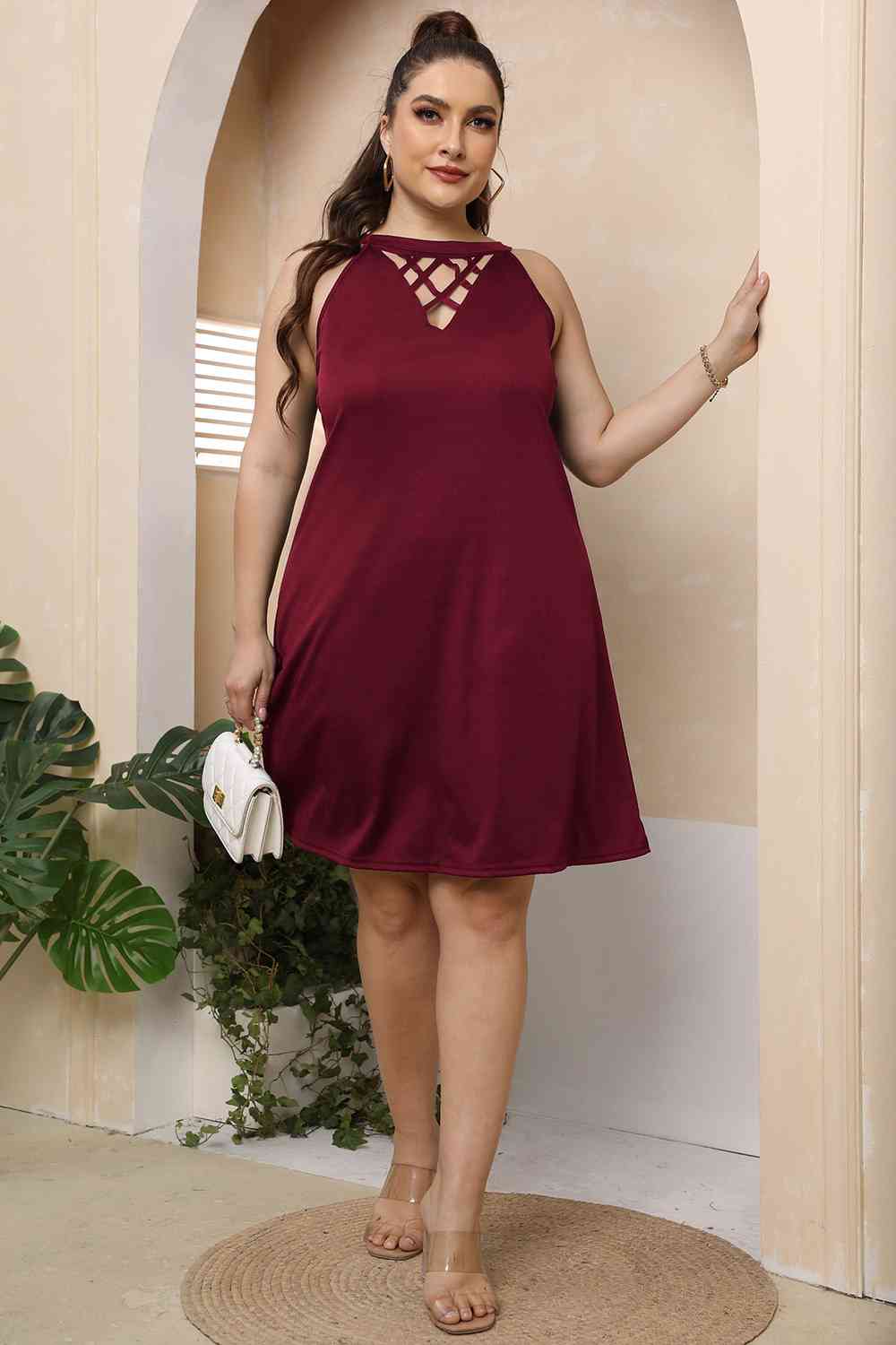 Plus Size Sleeveless Dress for Women - Flattering Summer Maxi Dress for Curvy Figures | Perfect for Beach Vacations, Weddings & Casual Outings