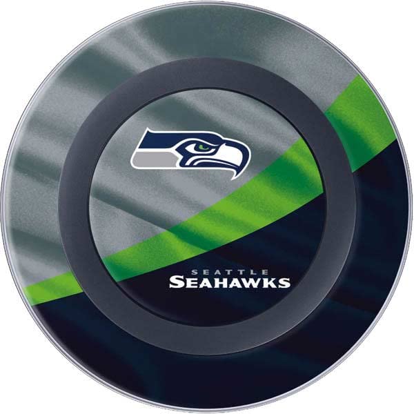 Official NFL Seattle Seahawks Skinit Decal Skin for Samsung Wireless Charger - Compatible with Qi Charging Pads, Perfect for Home, Office & Car Use
