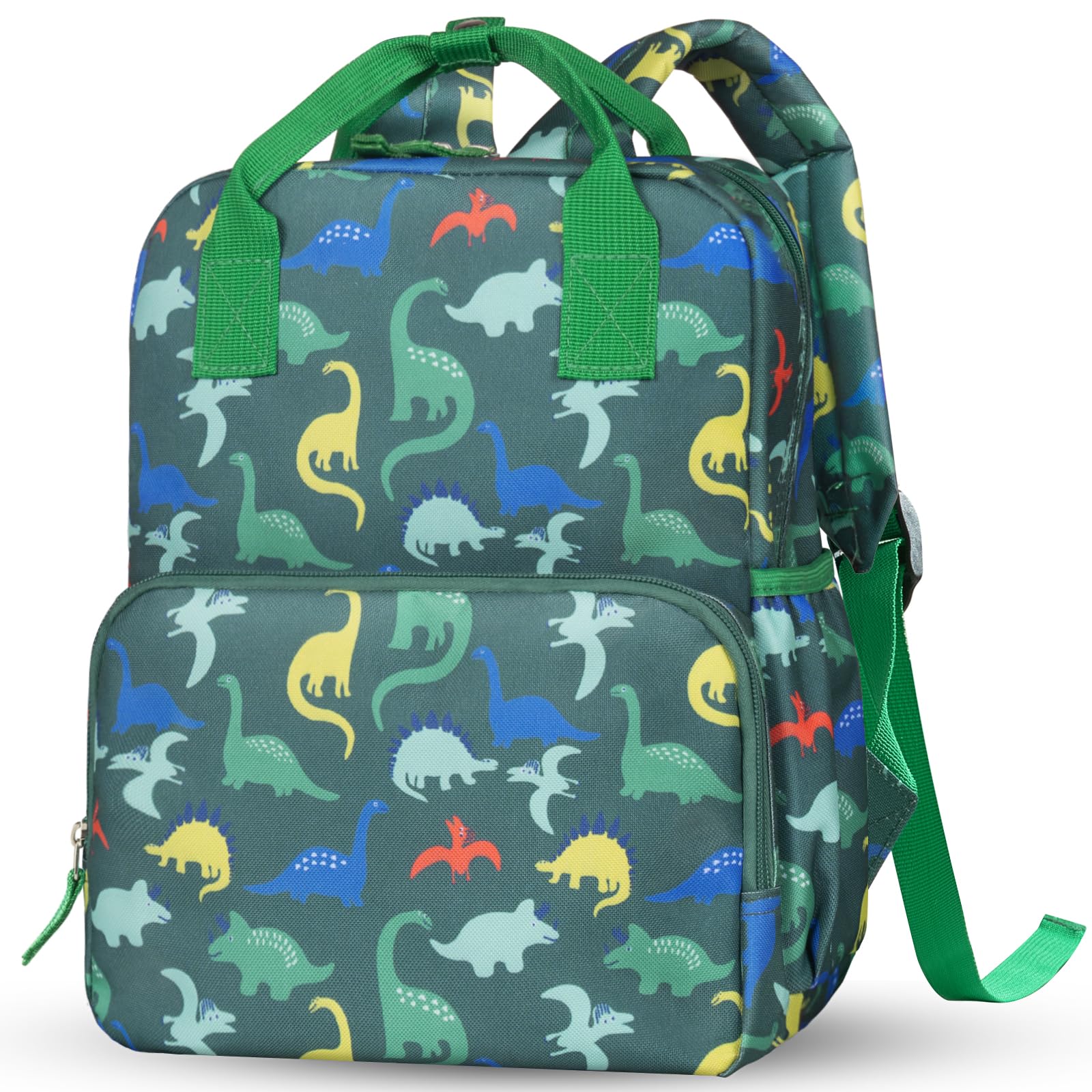Dinosaur Toddler Backpack for Boys & Girls Ages 2-5 - Cute Preschool Backpack with Adjustable Chest Strap - Perfect for Kindergarten, Daycare & Travel - Lightweight Kids Bookbag for School Supplies & Daily Use