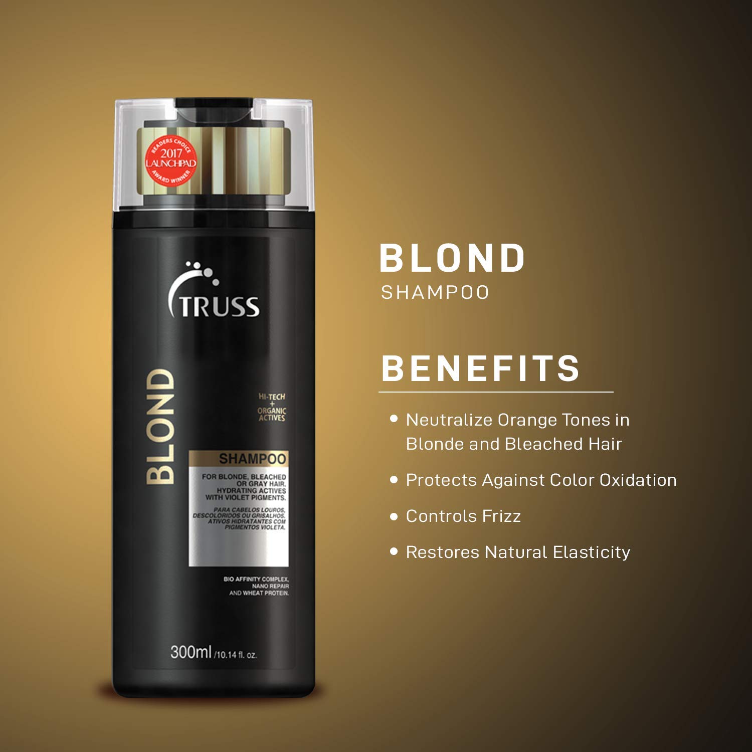 TRUSS Net Mask Hair Mask Bundle with Blonde Shampoo - Deep Conditioning Treatment for Damaged Hair, Salon-Quality Hair Care at Home, Perfect for Color-Treated & Bleached Hair