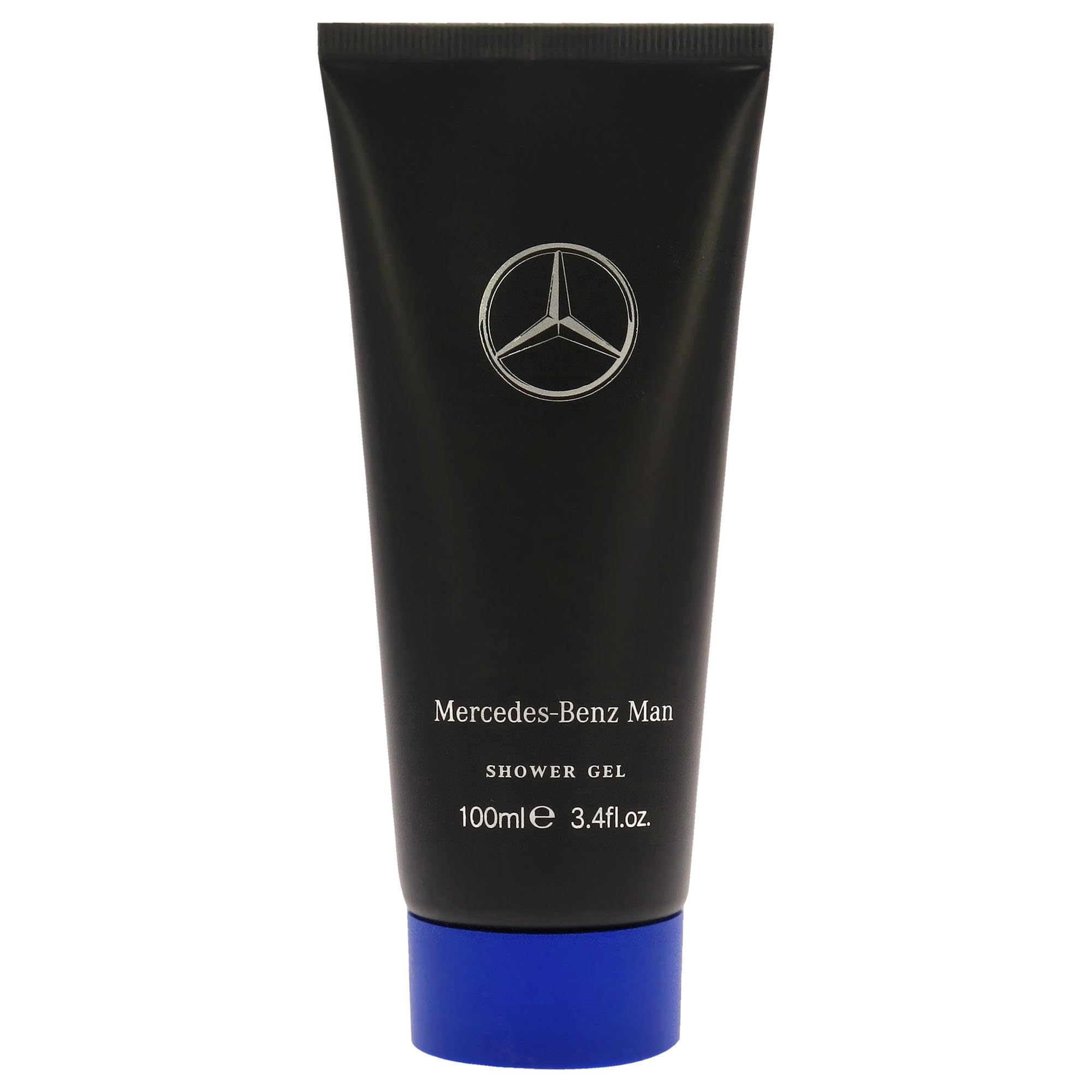 Mercedes-Benz Men's Shower Gel Body Wash - Pear, Cedar & Oakmoss Scent - Hydrating & Moisturizing Body Soap for Men - 3.4 oz - Perfect for Daily Shower & Gym Post-Workout Refreshment