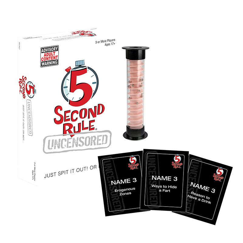 5 Second Rule Uncensored Board Game - Fun Family Party Game for Kids & Adults - Perfect for Game Nights, Gatherings & Birthday Parties