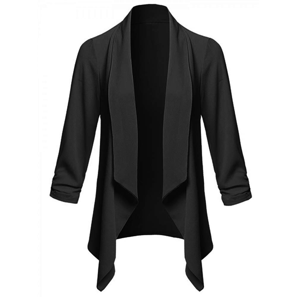 Miximx Women's Belted Peacoat Top Coat - Long Sleeve Button-Up Jacket with Tassel Neckline for Fall & Winter | Office Wear, Business Casual, Date Night Outfits
