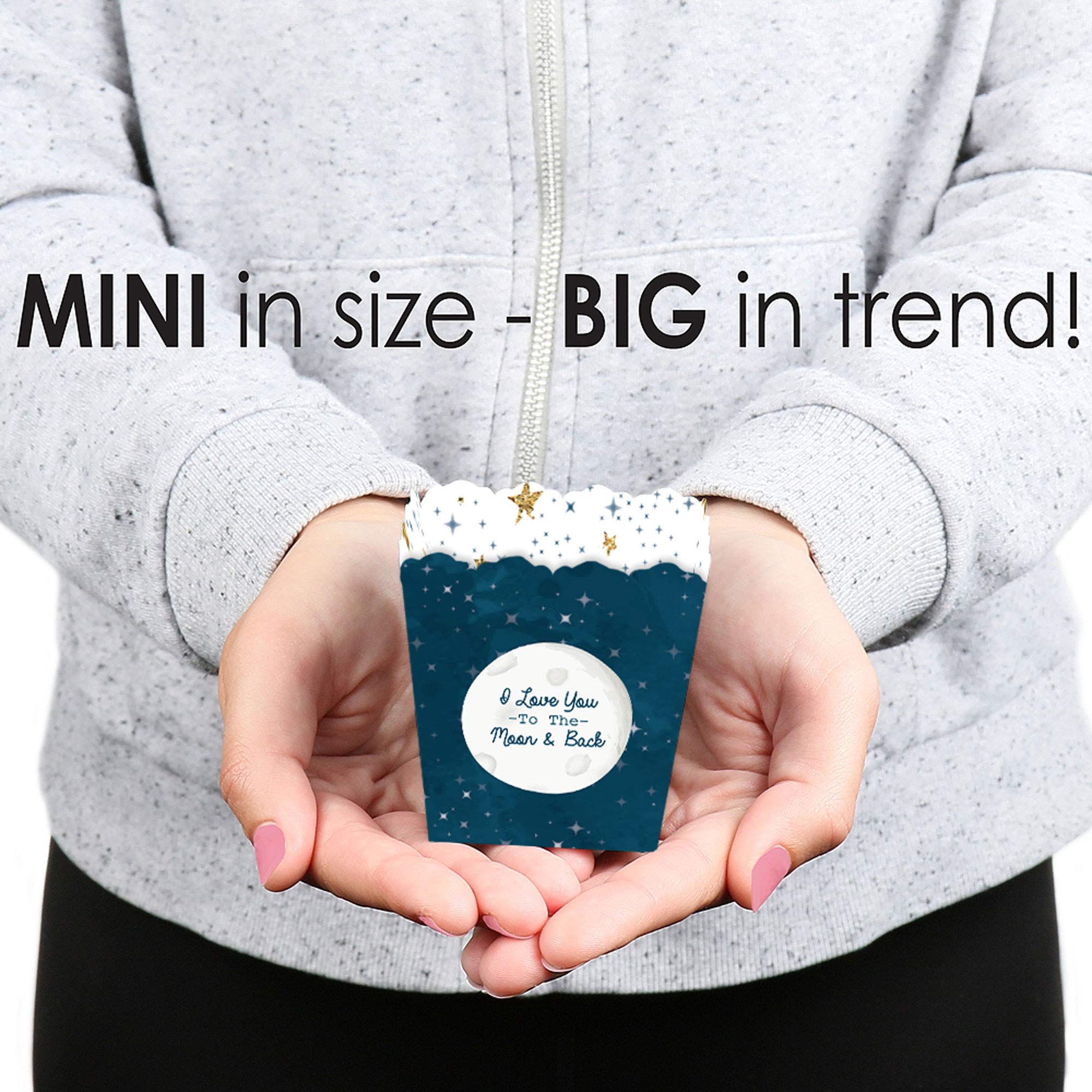 Twinkle Twinkle Little Star Mini Favor Boxes - Set of 12 Baby Shower & Birthday Party Treat Candy Boxes - Perfect for Party Favors, Wedding Favors & Special Events