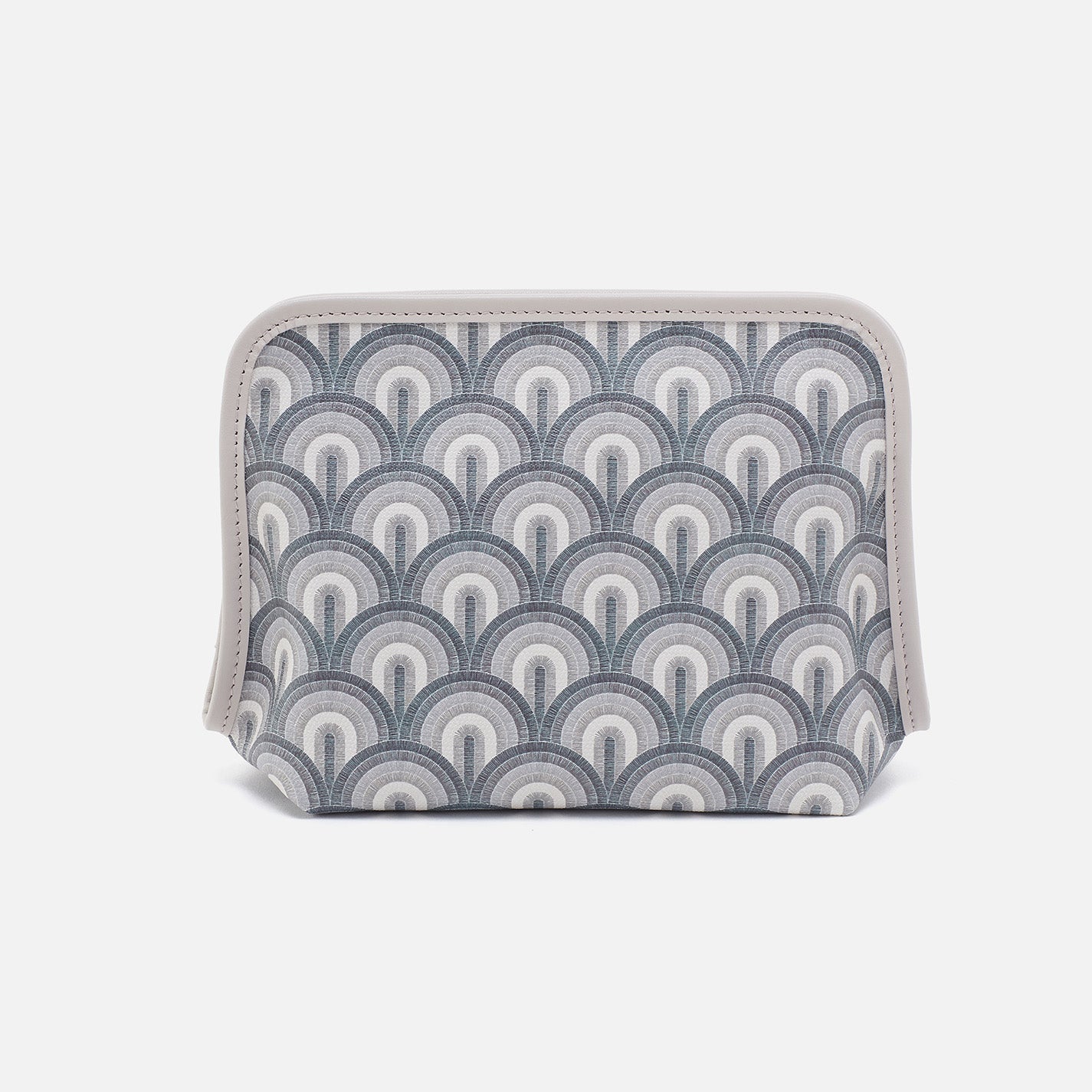 Premium Coated Canvas Beauty Cosmetic Pouch - Grey Dawn | Travel Makeup Bag for Women | Perfect for Everyday Use & Vacation Essentials