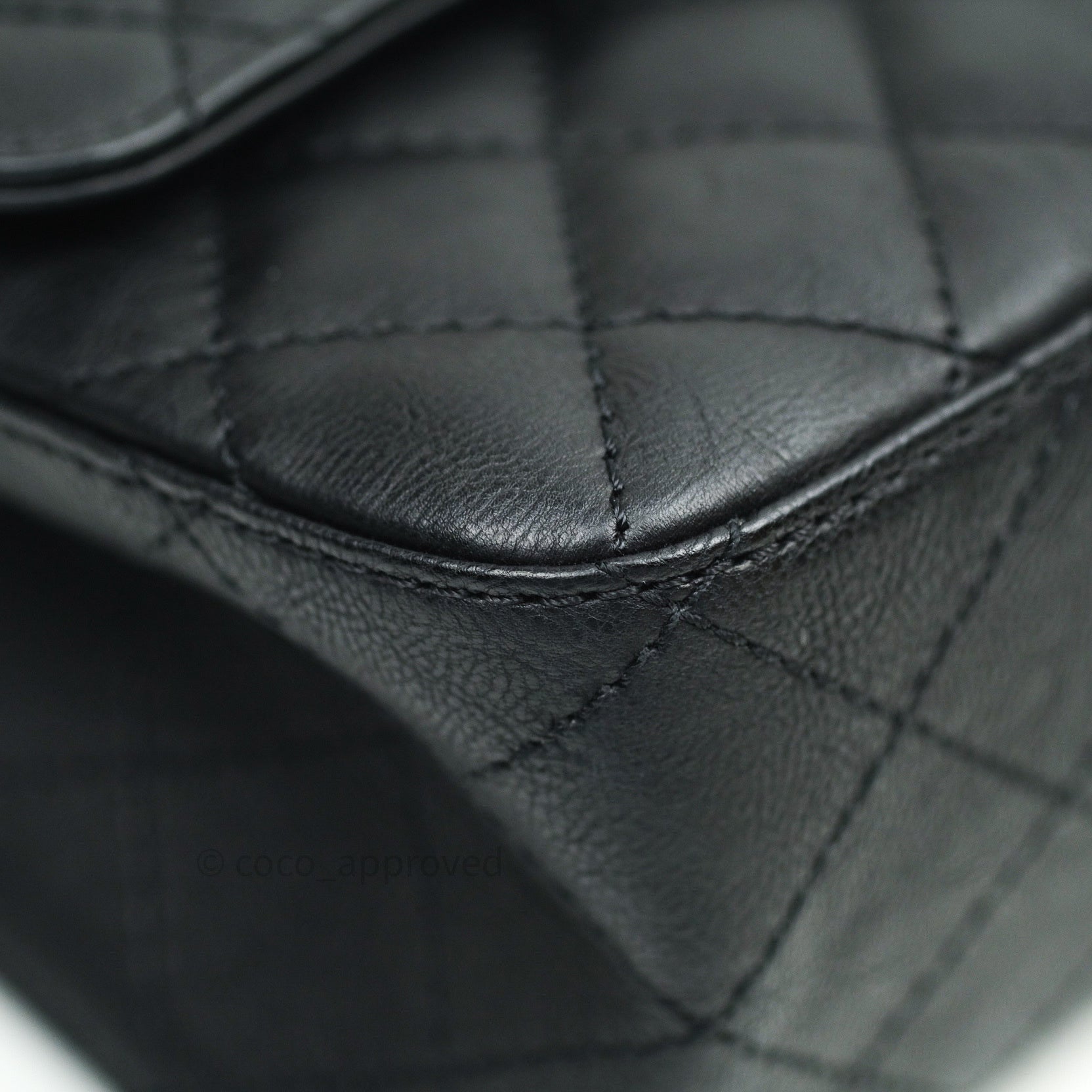 Chanel 2.55 Quilted Reissue 226 Double Flap Bag in So Black Crumpled Calfskin Leather - Luxury Handbag for Women, Perfect for Evening Events & Special Occasions