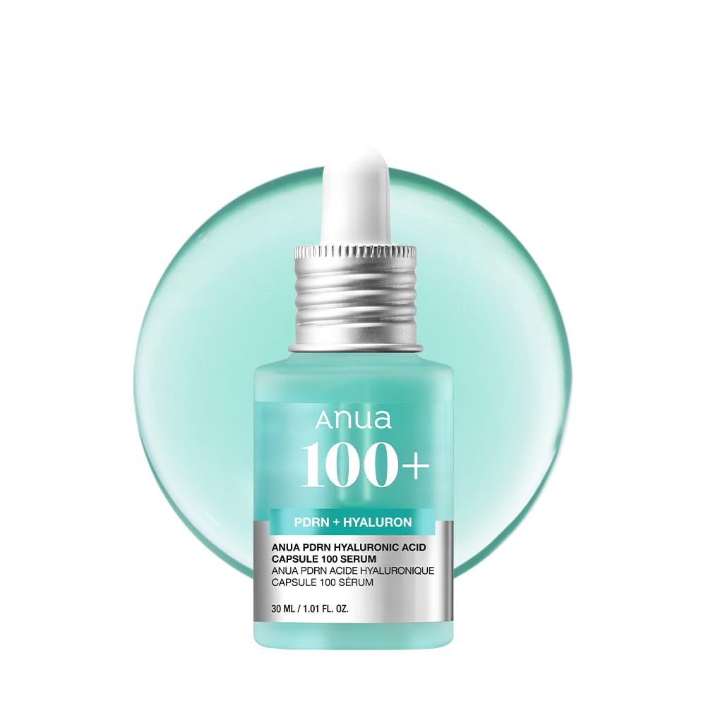 Anua PDRN Hyaluronic Acid Serum 30ml - Korean Skincare for Hydration & Moisture Plumping - Fragrance-Free, Natural Color - Perfect for Dry Skin & Daily Radiance Boost