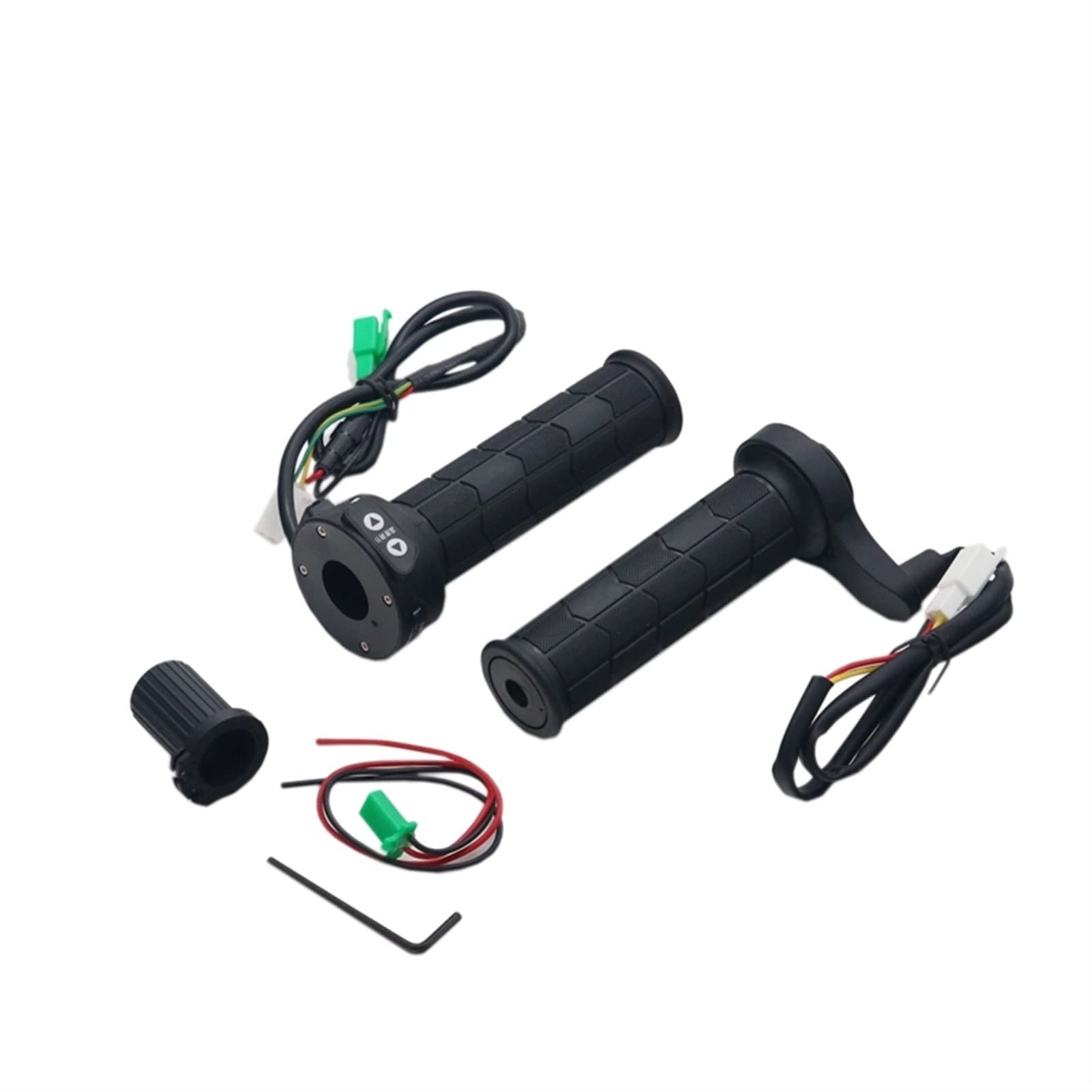 BIEDONGDA 12V 22mm Heated Motorcycle Grips - Adjustable Rubber Throttle Electric Hand Warmers for ATV, Dirt Bike & Motocross - Perfect for Cold Weather Riding & Winter Commuting