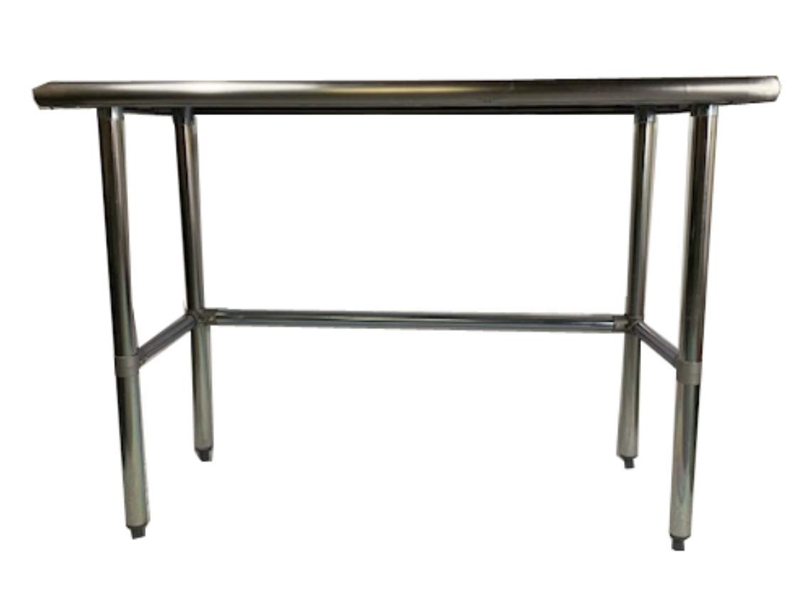 Heavy Duty Stainless Steel Commercial Prep Table 18x60 Inches with Crossbar & Locking Casters - NSF Certified for Restaurant Kitchen, Food Prep & Butcher Workstation - Perfect for Commercial Kitchens, Catering & Food Service Businesses