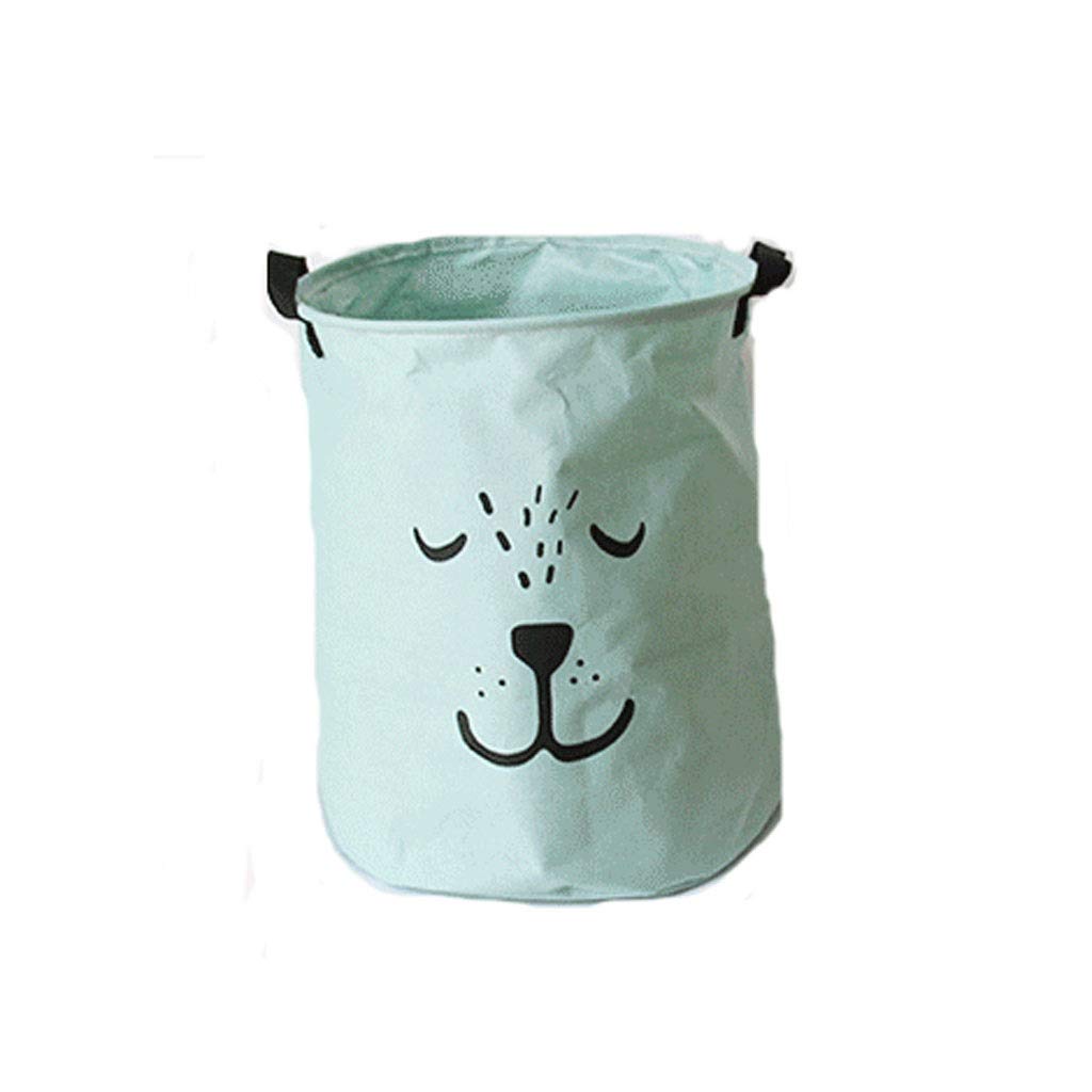 SFYSP Large Collapsible Canvas Storage Baskets with Handles - Foldable Home Organization Bins for Kids Toys, Baby Clothes & Nursery Essentials (Green) | Perfect for Playroom, Closet & Baby Room Organization