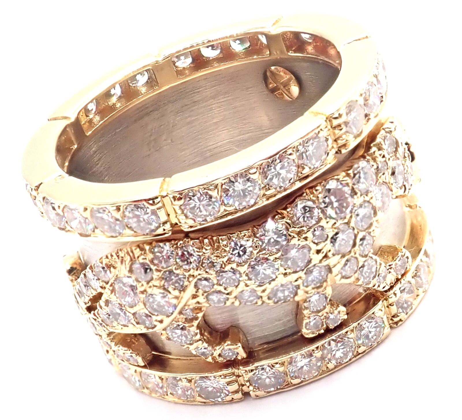 Cartier Panthère Mahango 18k Yellow & White Gold Diamond Ring for Women - Luxury Wedding, Engagement & Anniversary Jewelry Gift