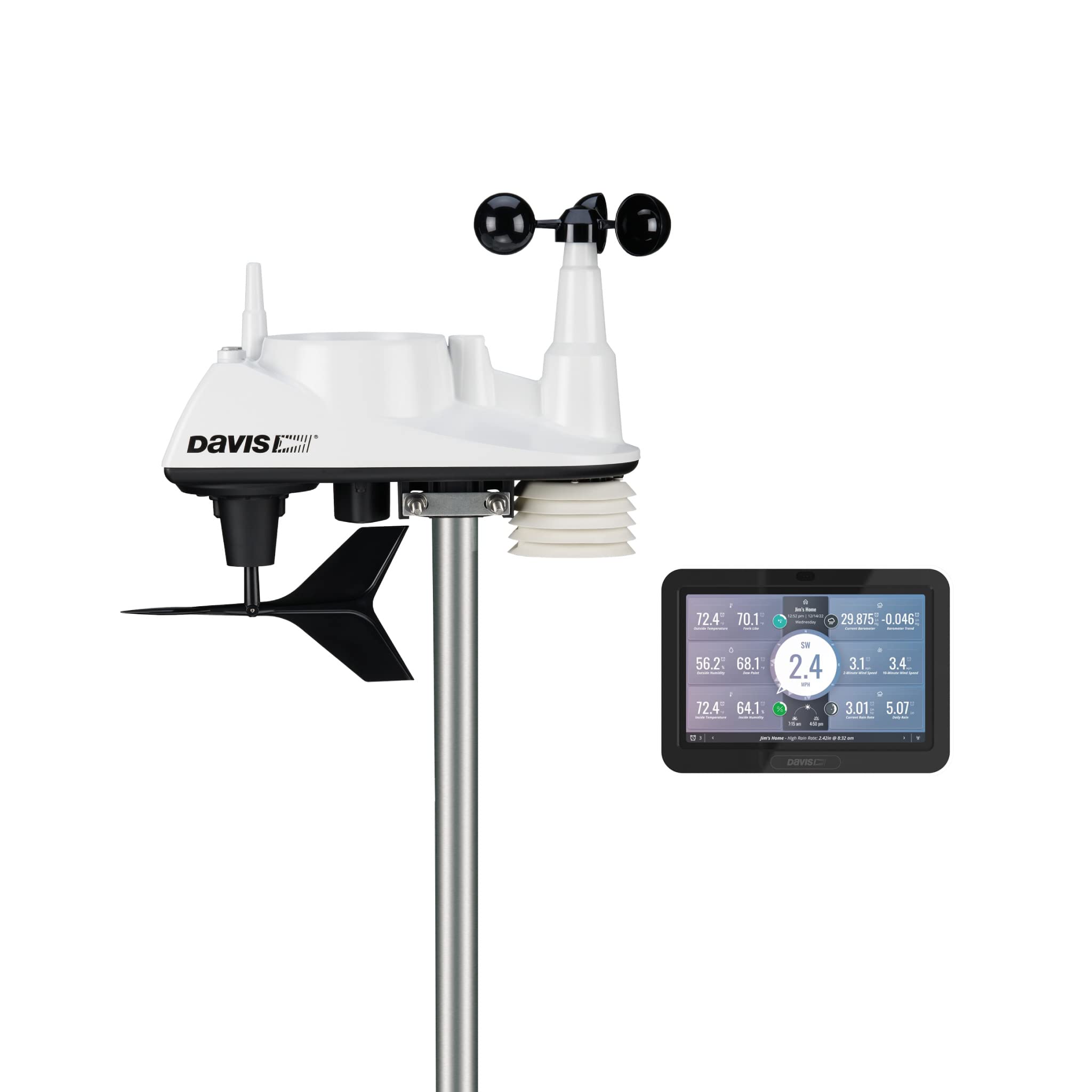 Davis Vantage Vue Wireless Weather Station with WeatherLink Console | Accurate Home & Outdoor Weather Monitoring | Perfect for Gardening, Farming & Weather Enthusiasts