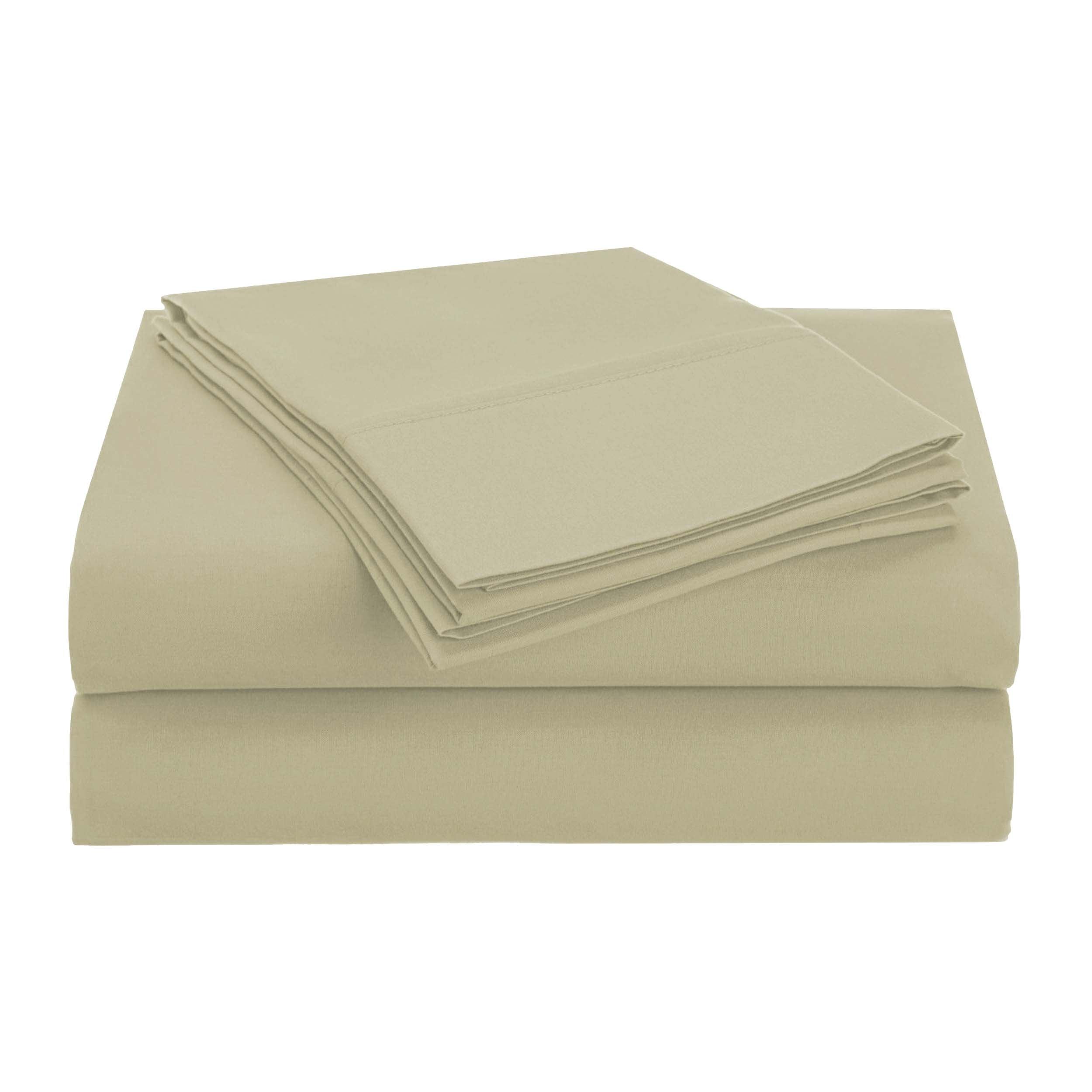 Soft Brushed Microfiber Deep Pocket 4-Piece Bed Sheet Set - Queen Size, Wrinkle & Fade Resistant - Perfect for Master Bedroom, Guest Room & Dorm Comfort