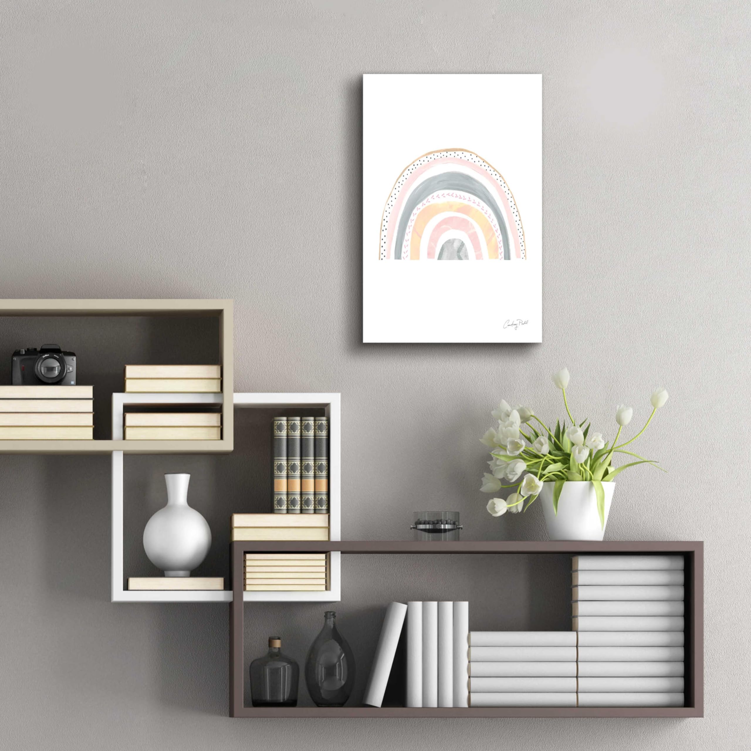 Boho Rainbow IX by Courtney Prahl - 16x24 Inch Acrylic Glass Wall Art Painting, Modern Abstract Rainbow Home Decor for Living Room, Bedroom & Office