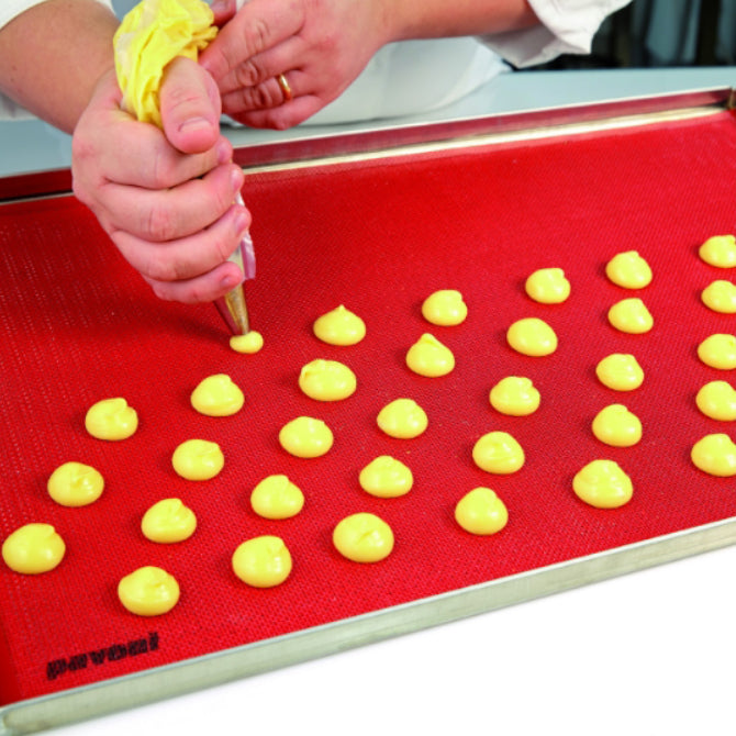 Pavoni Forosil Non-Stick Perforated Silicone Baking Mat - Perfect for Cookies, Pastries, Bread & Pizza - Oven Safe Up to 450°F