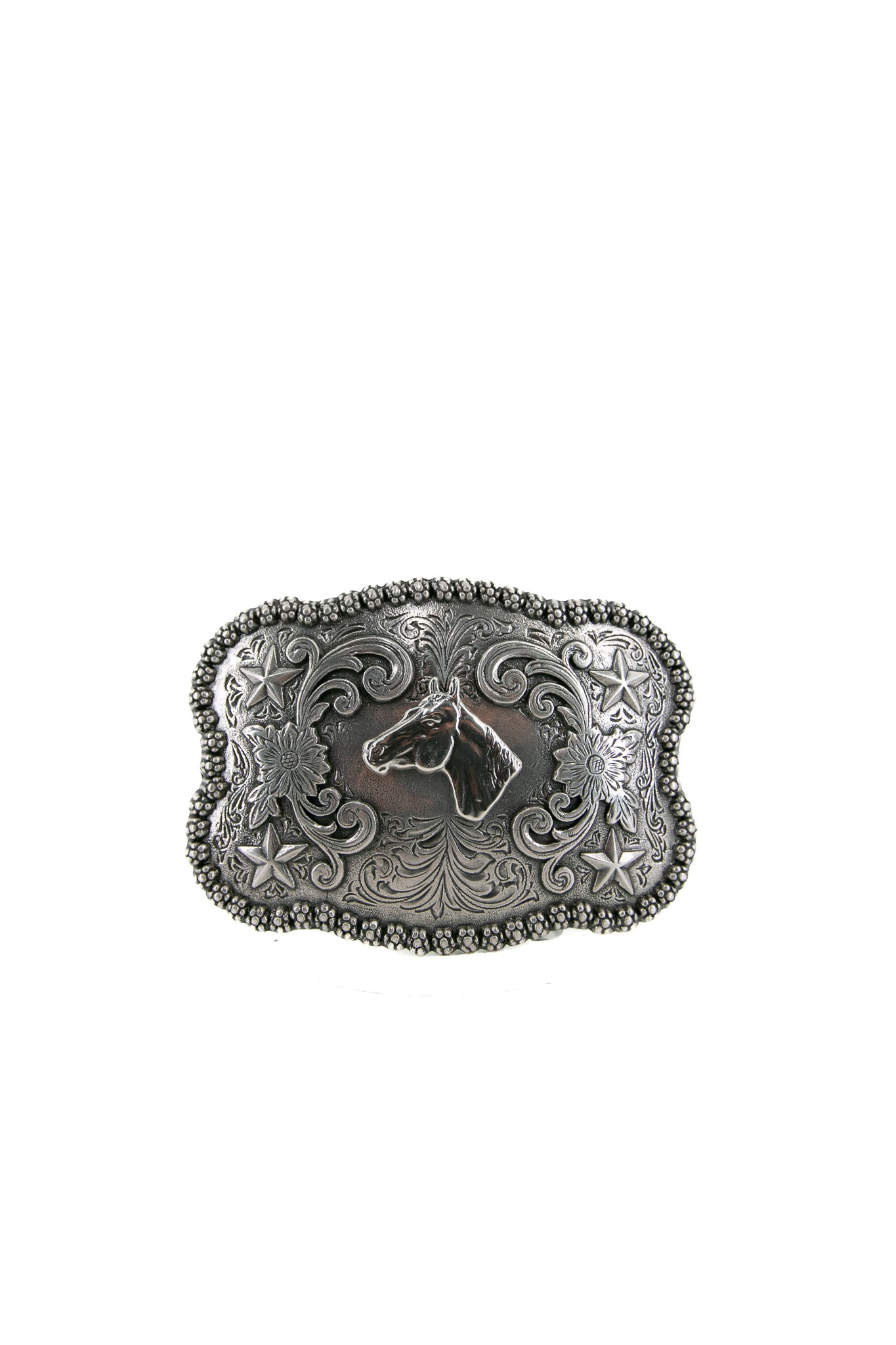 Nocona Men's Silver Horse Head Belt Buckle 3757607 - Western Style Cowboy Accessory for Jeans & Leather Belts | Perfect for Rodeo, Ranch Work & Country Fashion