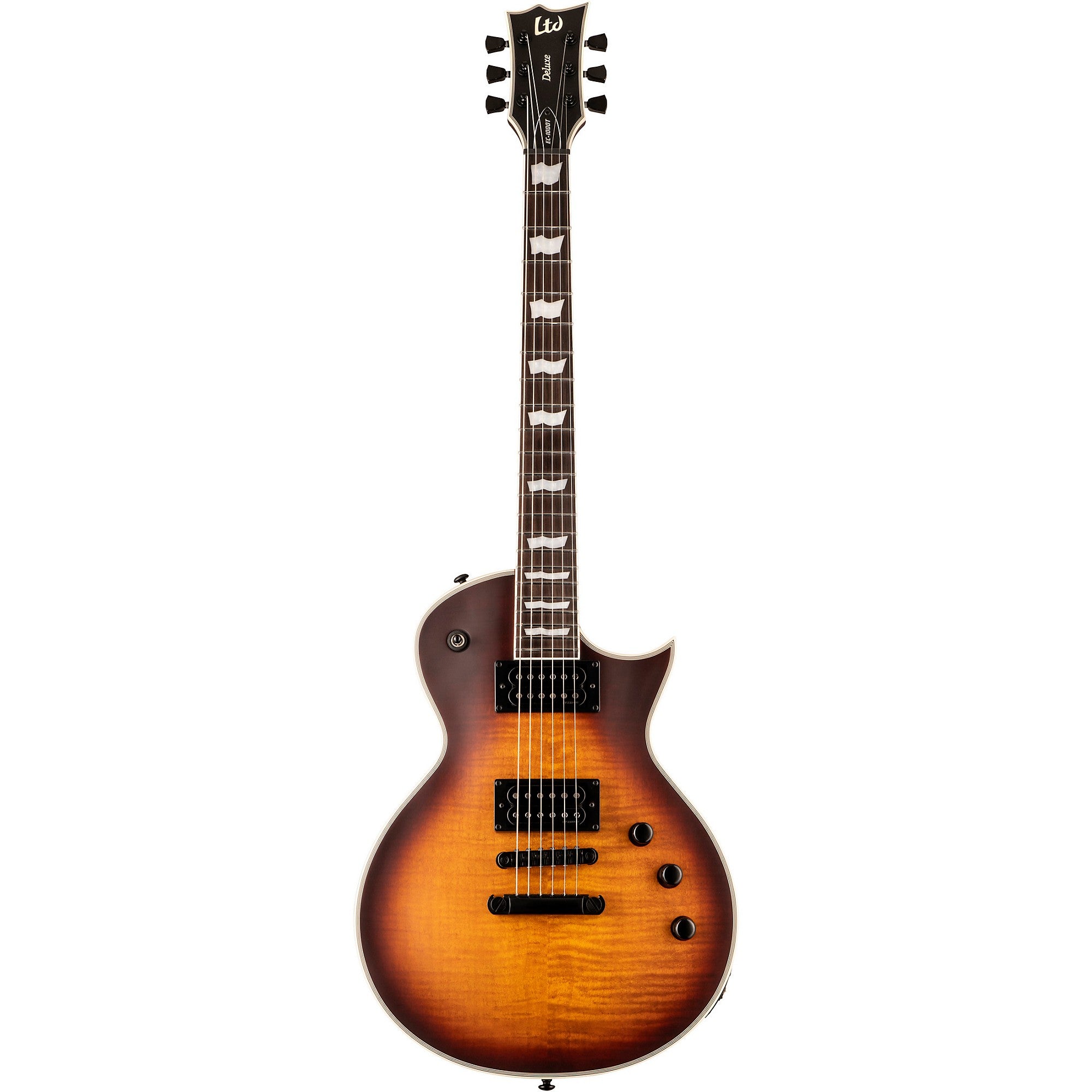 ESP LTD EC-1000T FM Electric Guitar - Tobacco Sunburst Finish | Professional Solid-Body Guitar for Rock, Metal & Stage Performances