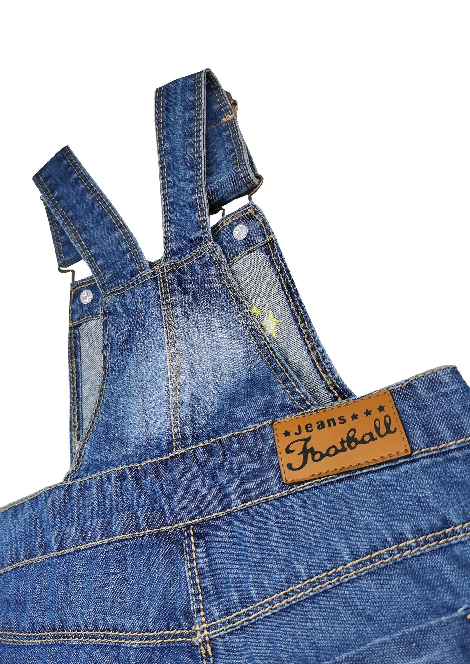KIDSCOOL SPACE Baby & Toddler Denim Shortall Overalls - Adjustable Summer Shorts for Girls & Boys | Perfect for Playtime, Beach & Outdoor Activities