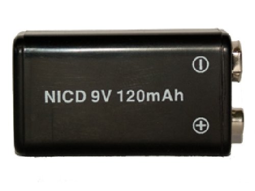 12-Pack 9V NiCd Rechargeable Batteries 120mAh - Long-Lasting Power for Smoke Detectors, Toys, and Electronic Devices