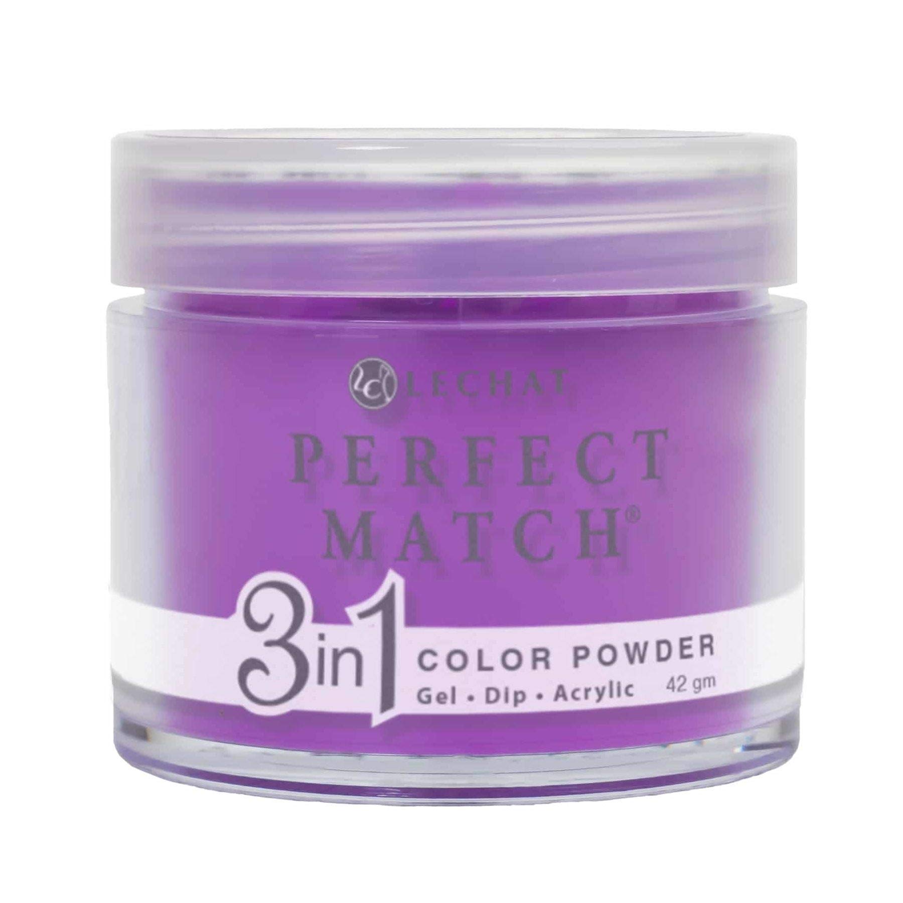 LECHAT Perfect Match 3-in-1 Powder Foundation - Violetta Purple, 1.48 oz | Long-Lasting Matte Finish for Oily Skin | Ideal for Daily Makeup & Professional Looks