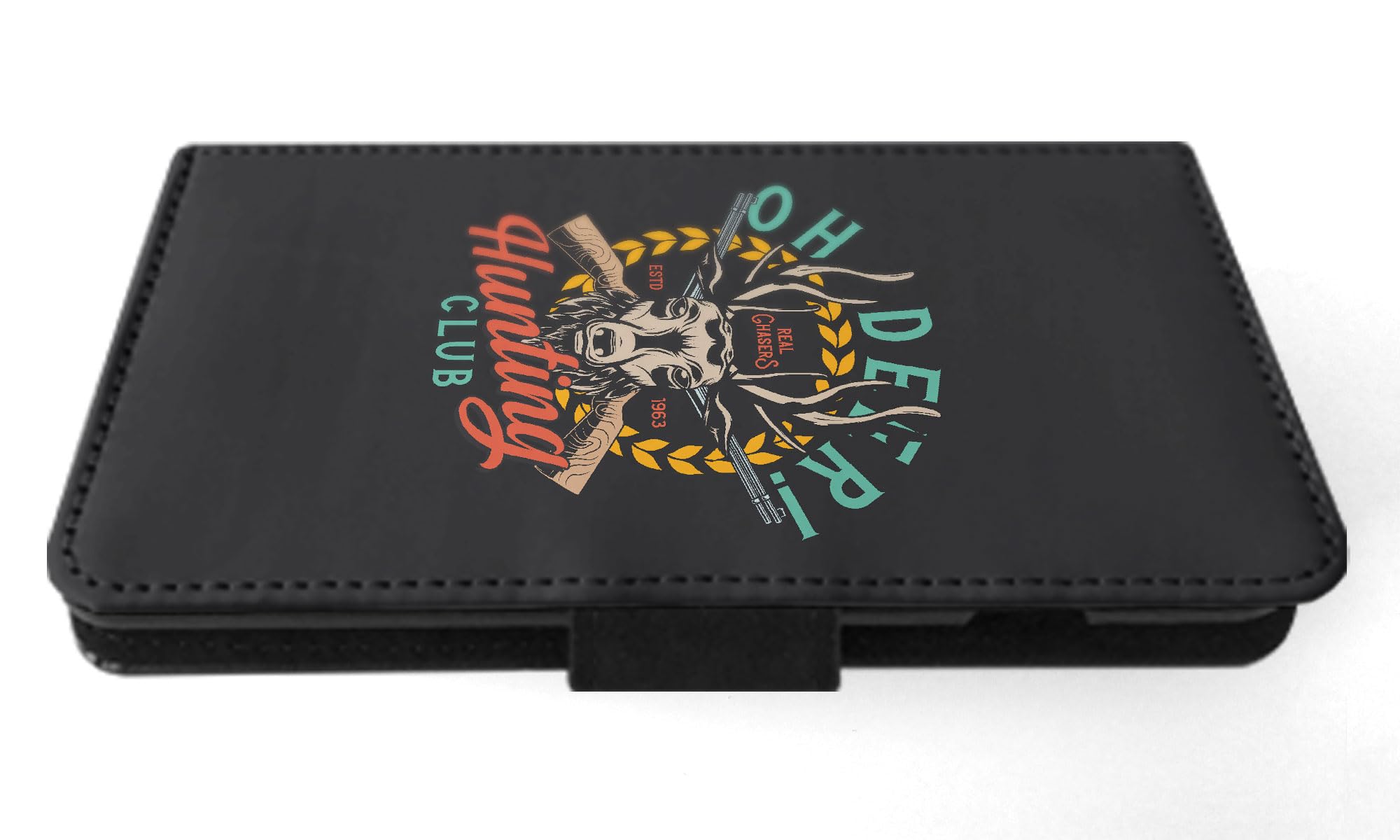Wild Animals Deer Quote Flip Wallet Phone Case for Apple iPhone 15 Pro Max - Stylish Protective Cover with Card Holder for Everyday Use & Outdoor Adventures